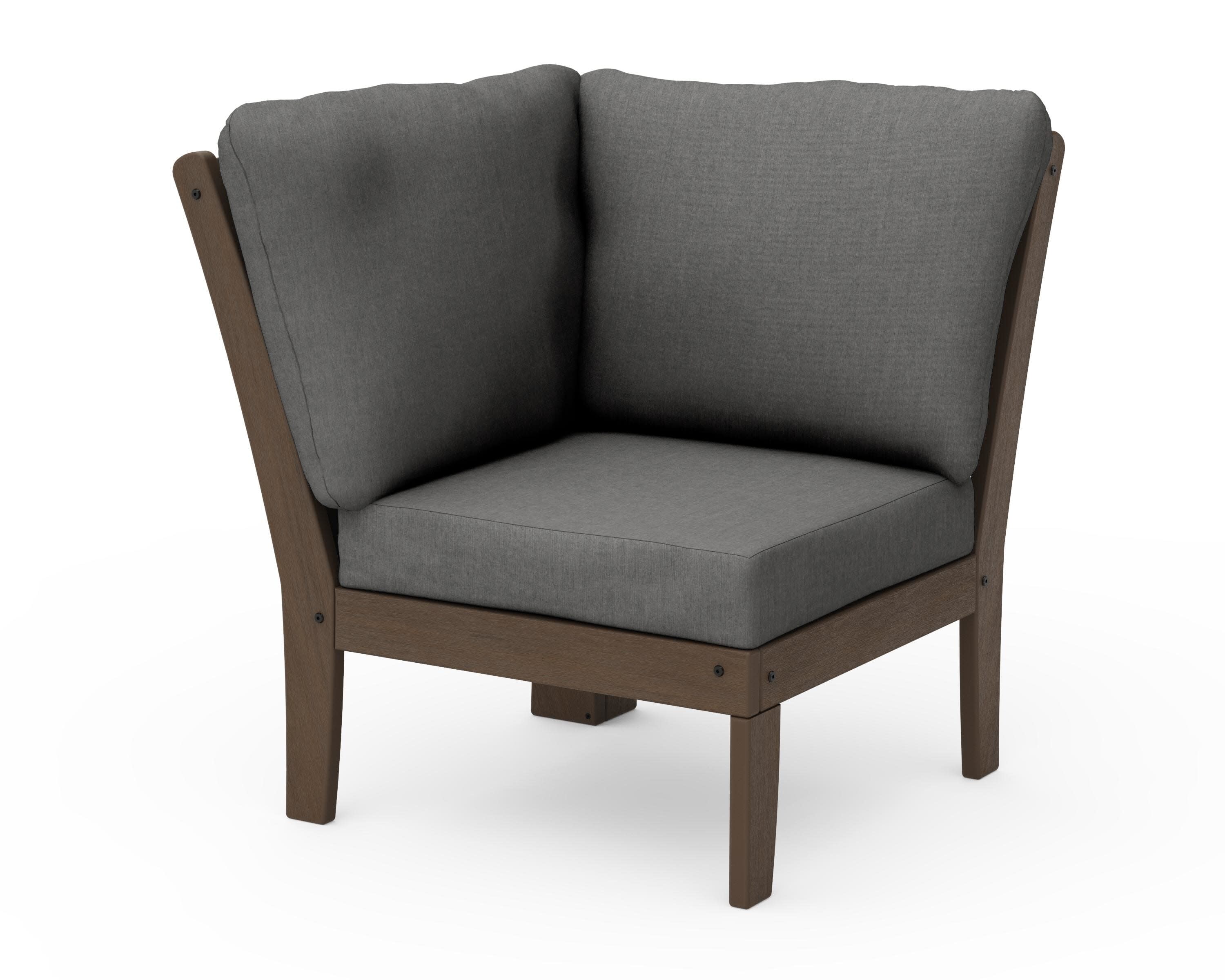 Braxton Modular Corner Chair in Kona / Spectrum Carbon