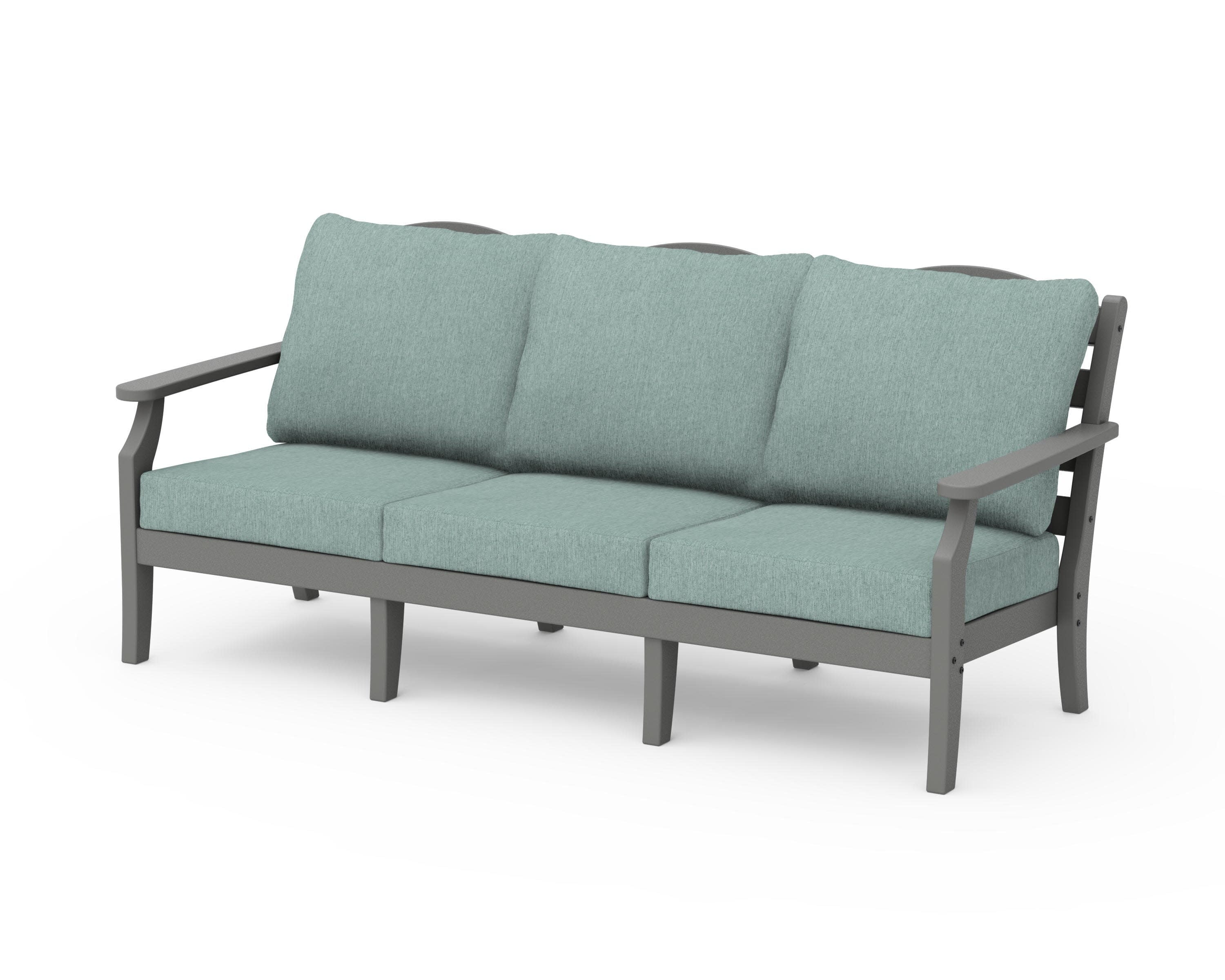 Savannah Deep Seating Sofa in Slate Grey / Glacier Spa