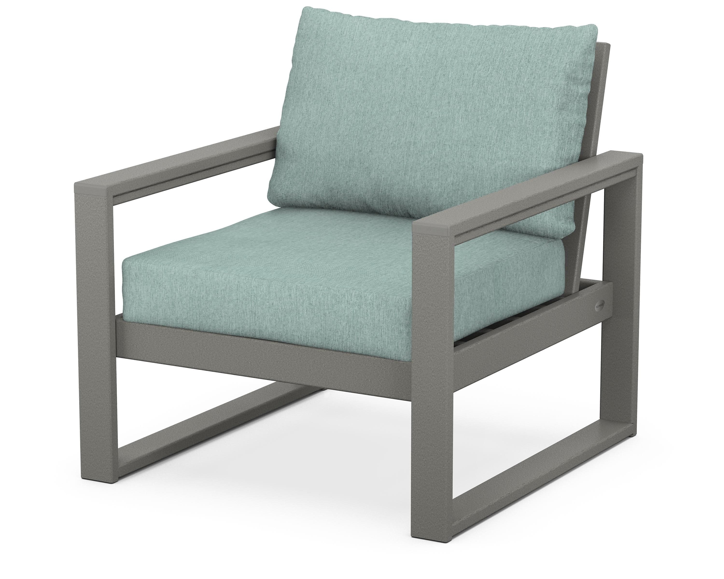 EDGE Club Chair in Slate Grey / Glacier Spa