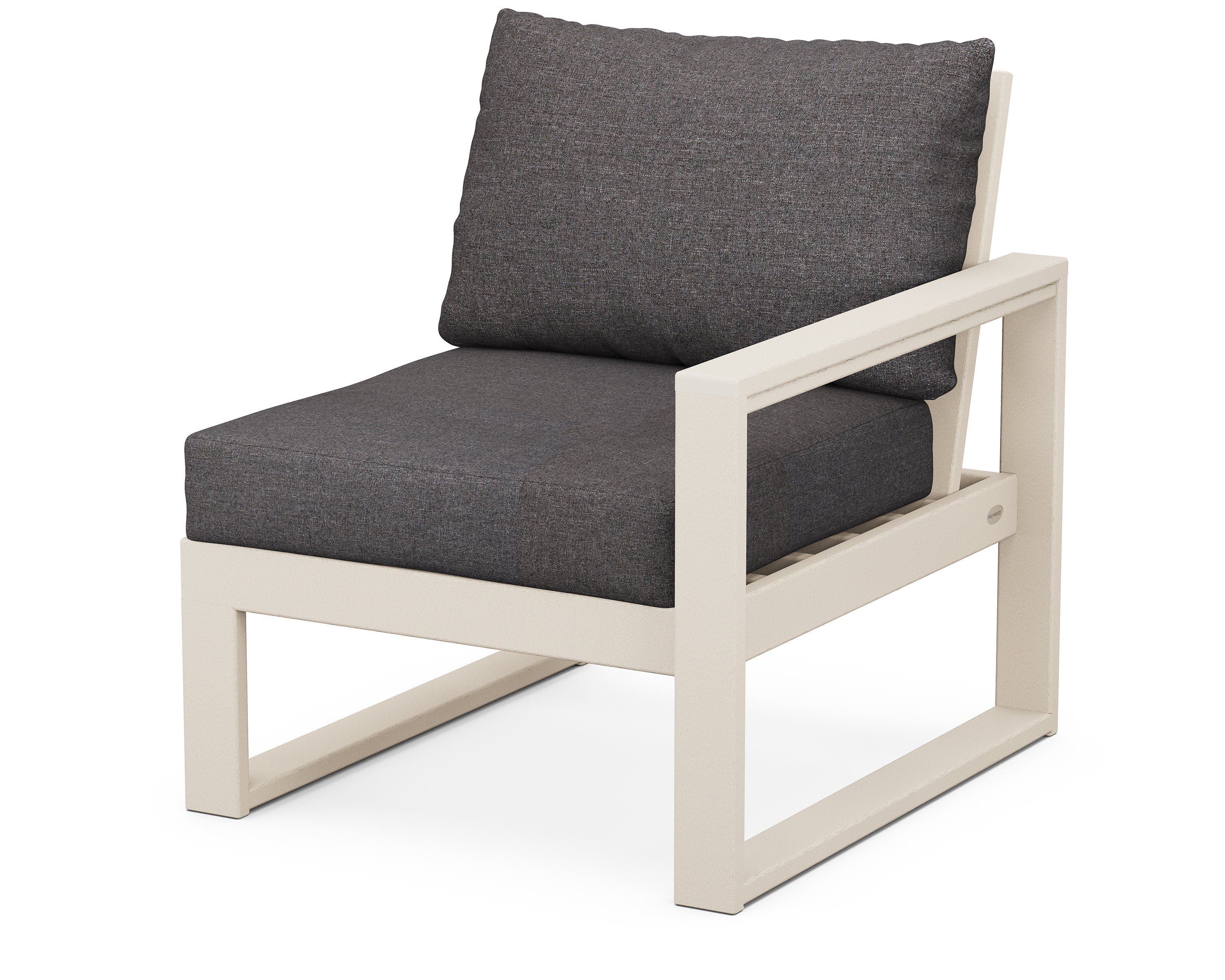 EDGE Modular Right Arm Chair in Sand / Ash Charcoal