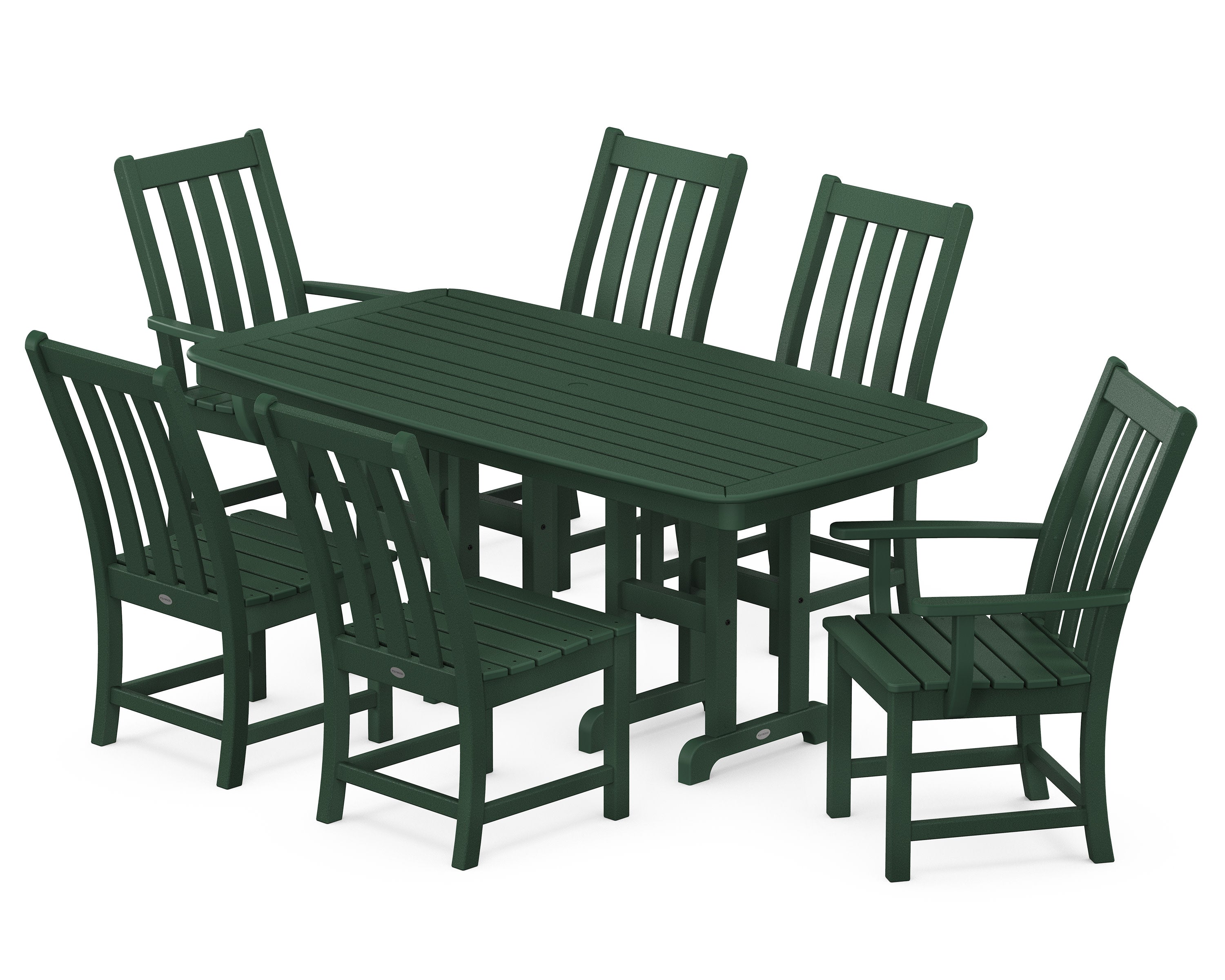 Vineyard 7-Piece Dining Set in Green