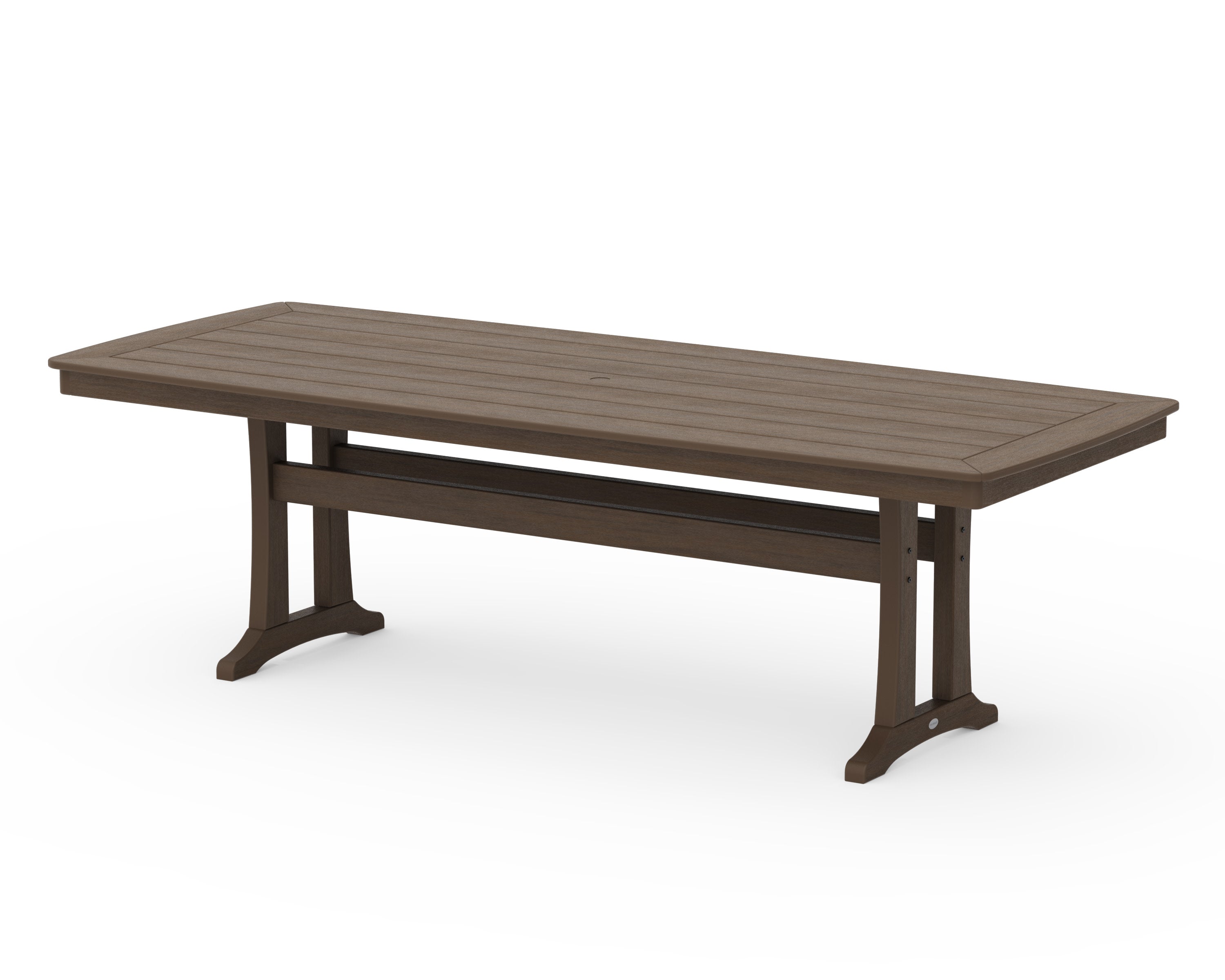 Nautical Trestle 39" x 97" Dining Table in Kona