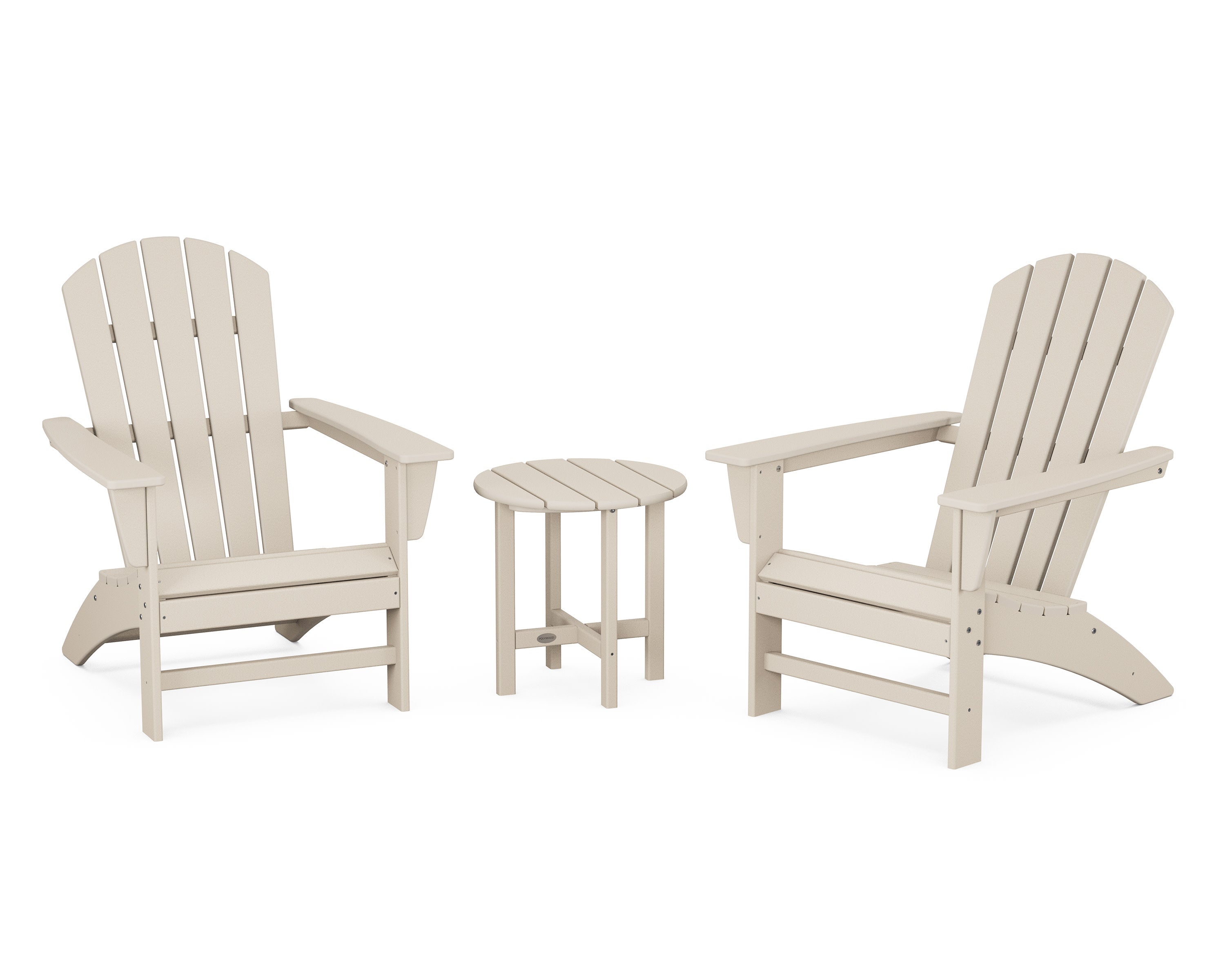 Nautical 3-Piece Adirondack Set in Sand
