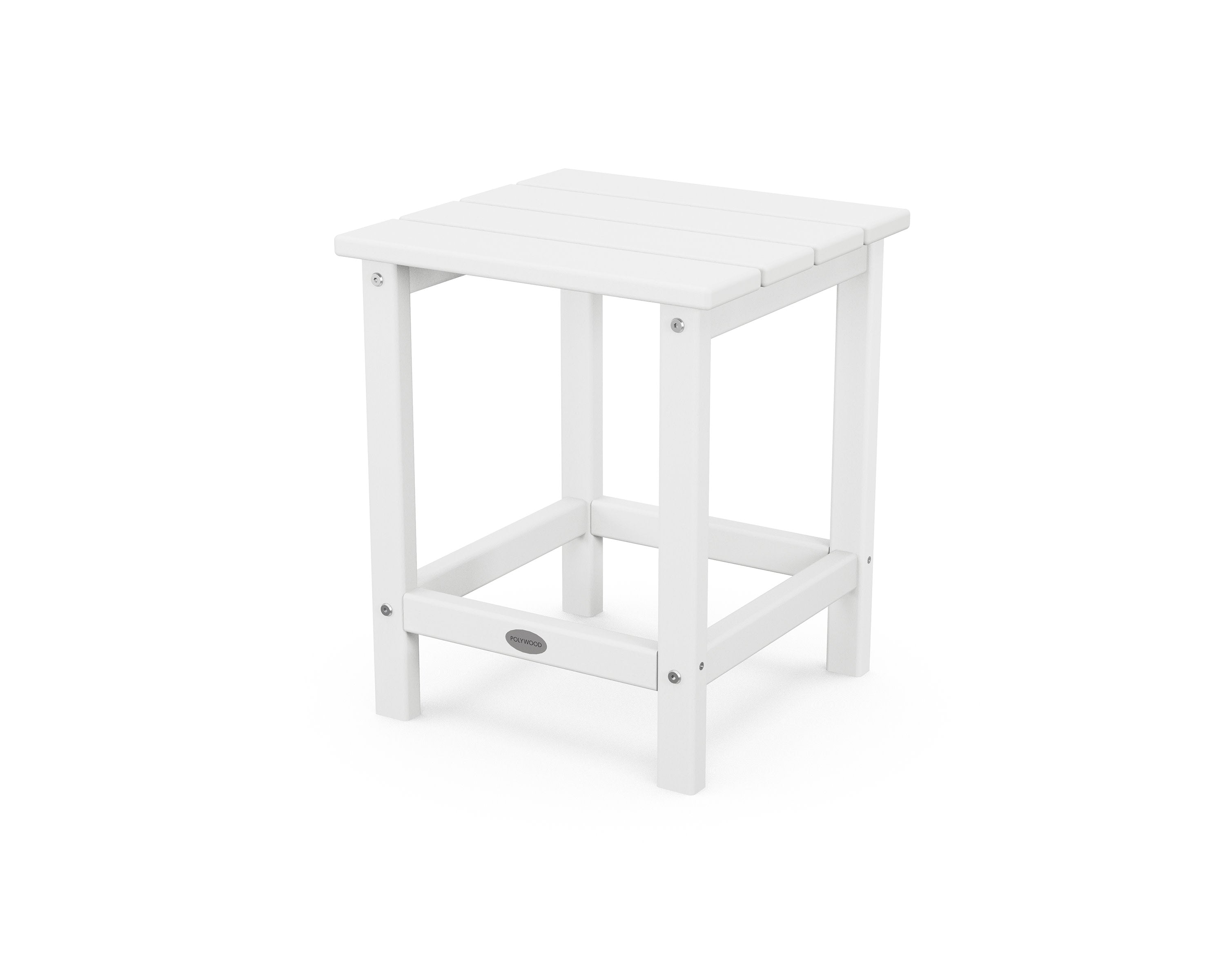 Long Island 18" Side Table in White