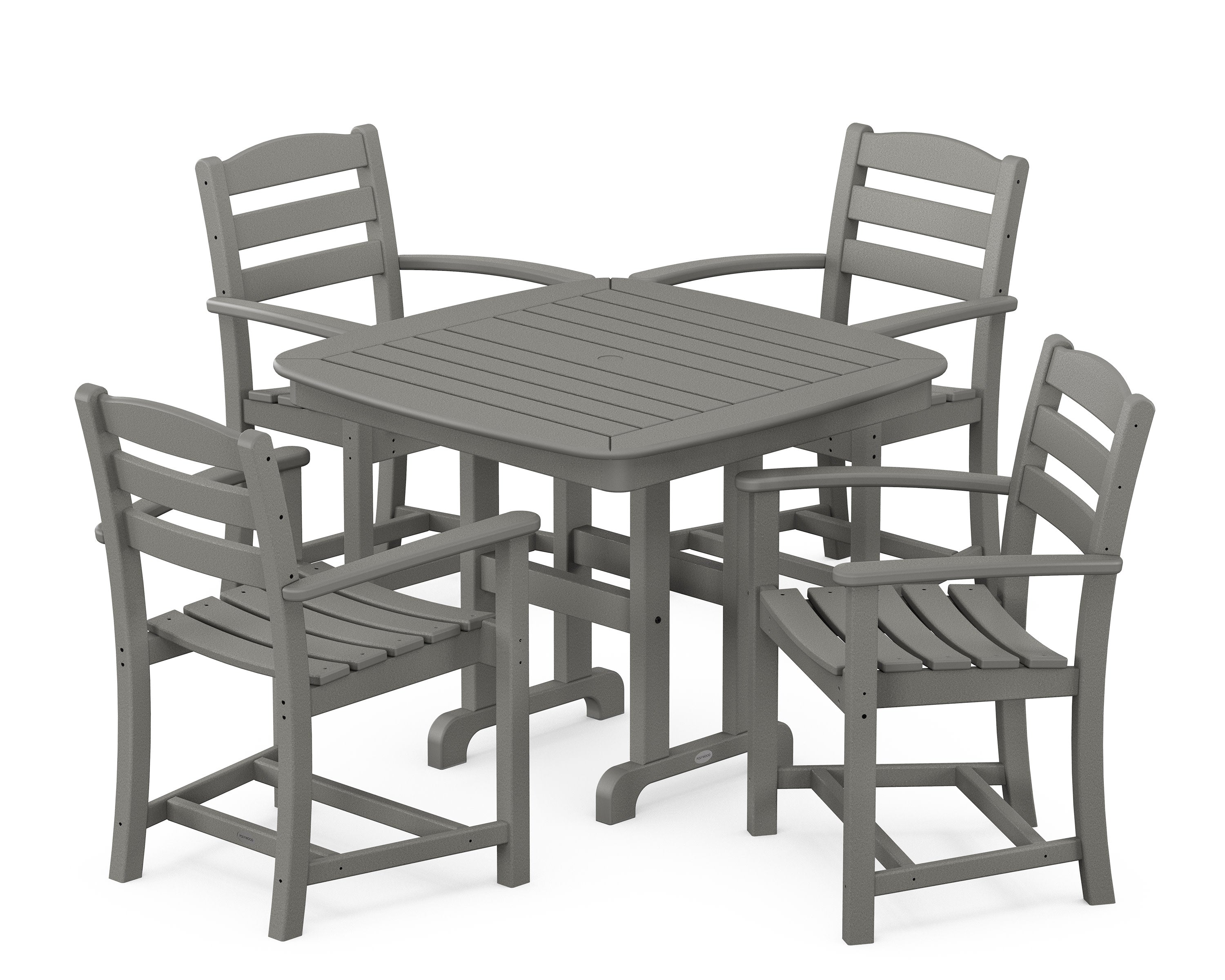 La Casa Caf 5-Piece Dining Set in Slate Grey