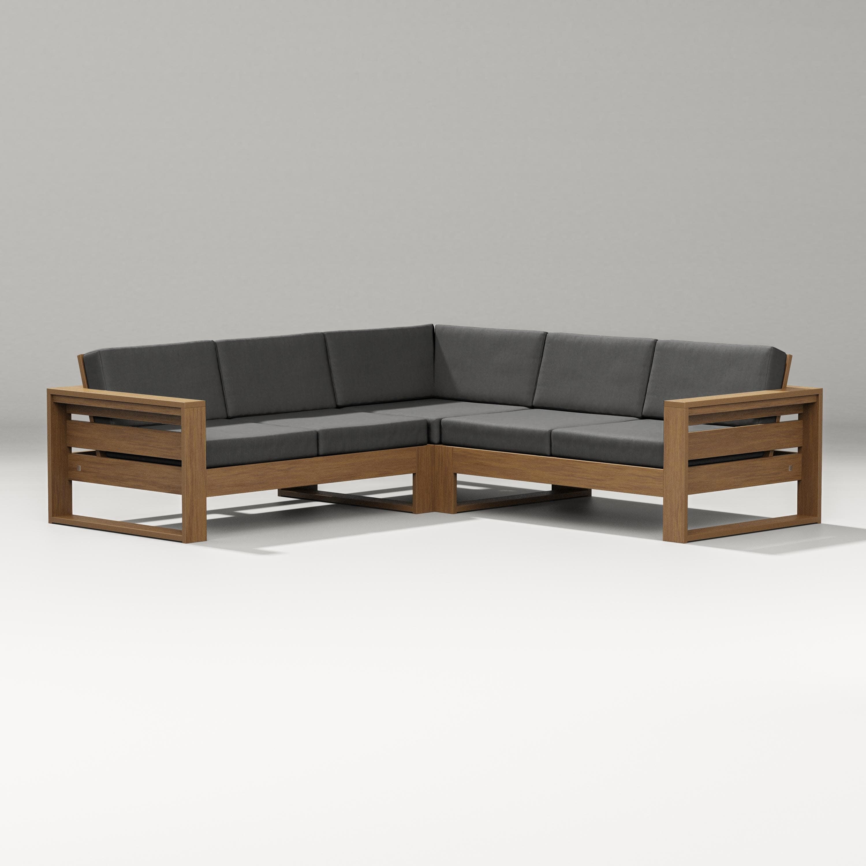 Latitude Corner Sectional in Natural / Spectrum Carbon