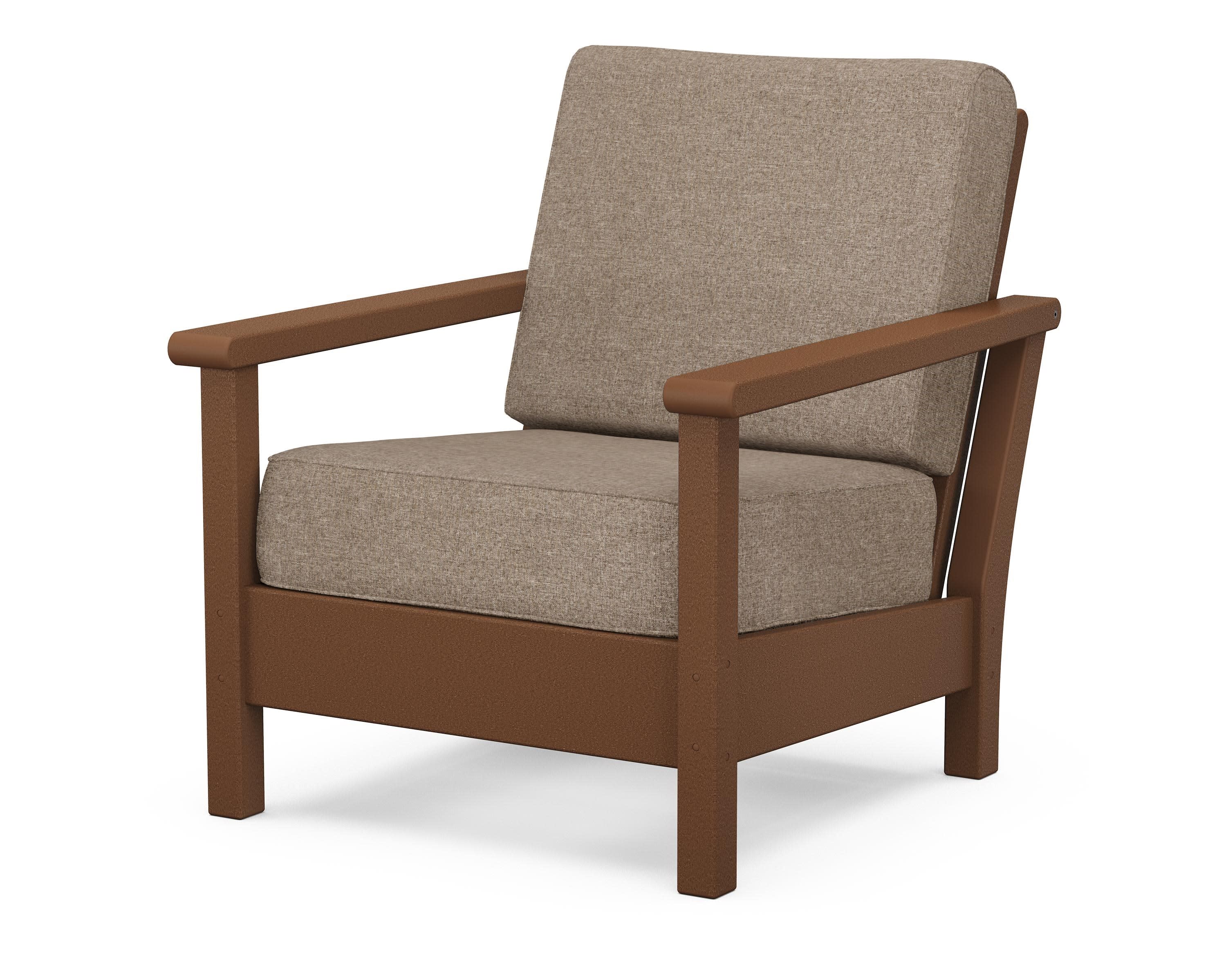 Harbour Deep Seating Chair in Teak / Spiced Burlap