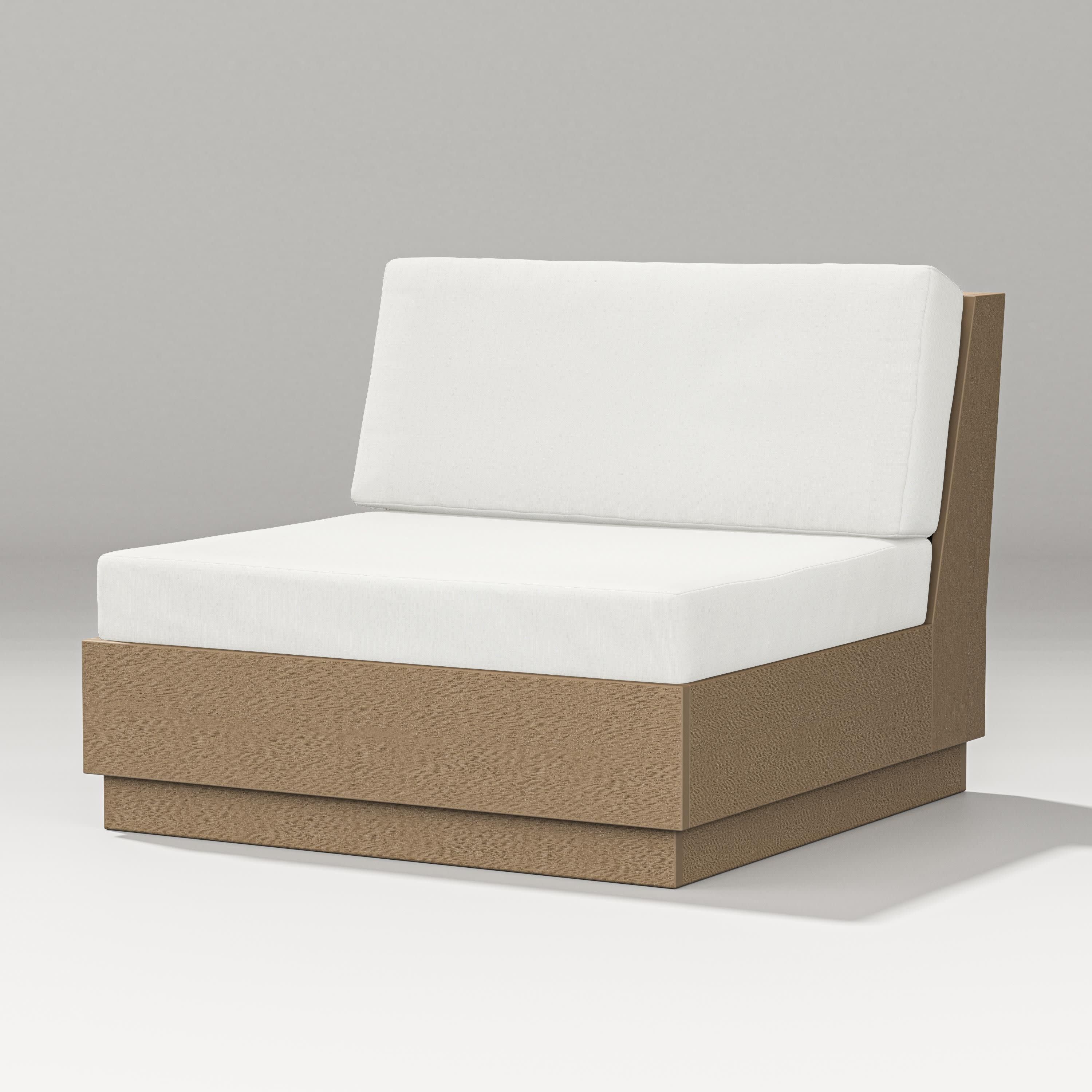 Elevate Modular Armless Chair in Vintage Sahara / Natural Linen
