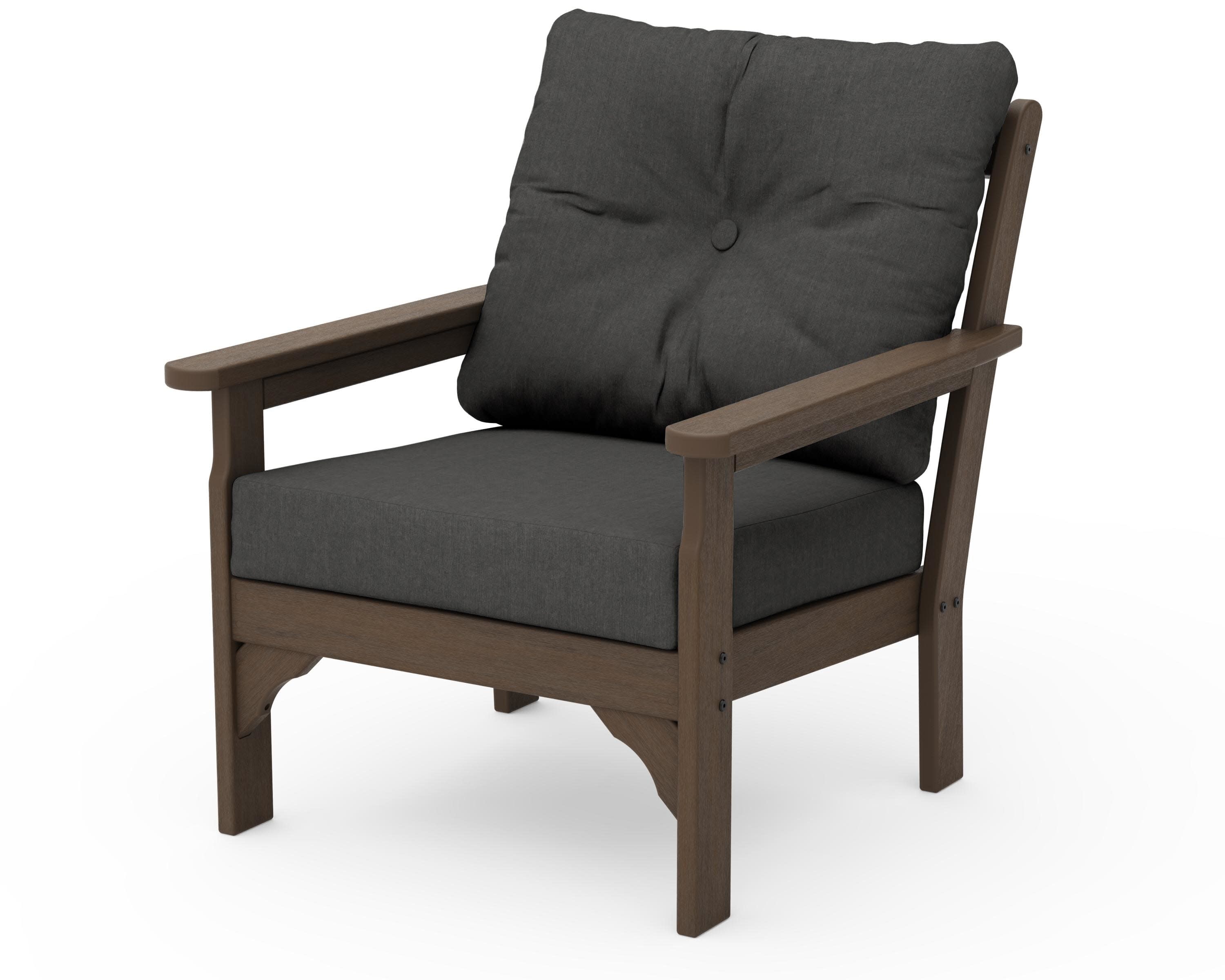 Vineyard Deep Seating Chair in Kona / Spectrum Carbon