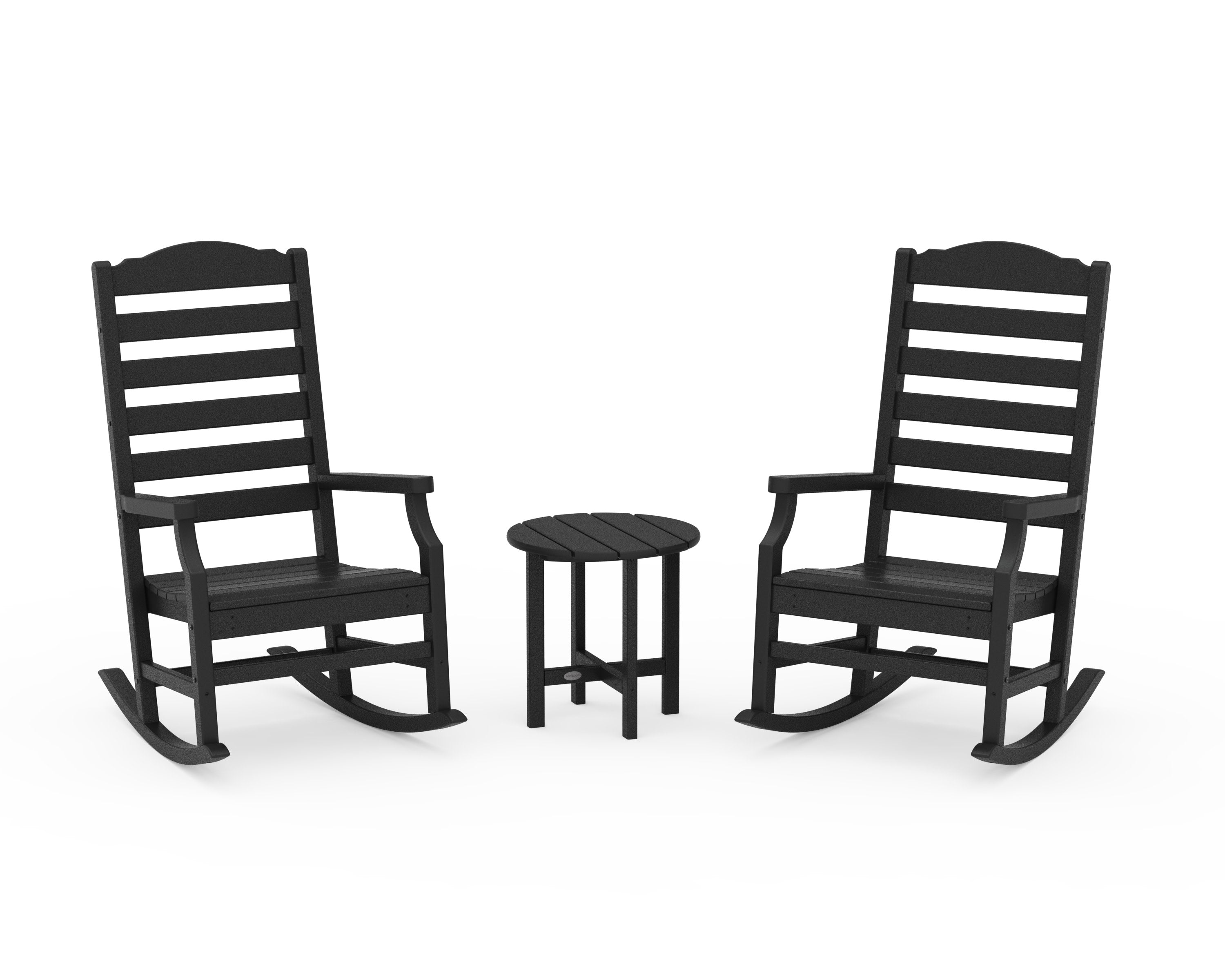 Savannah 3-Piece Rocking Chair Set in Black