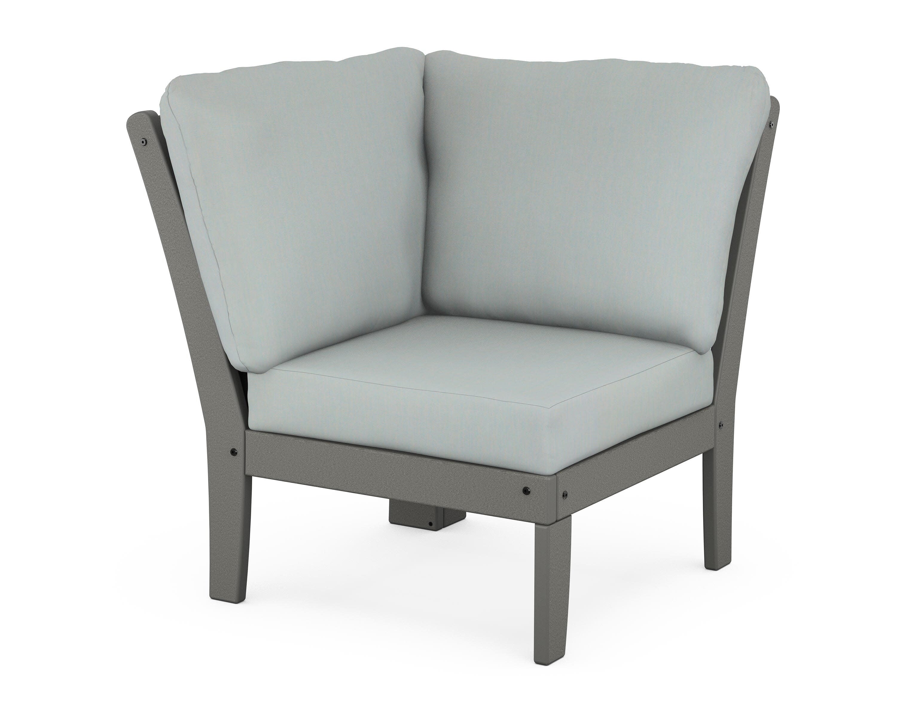 Braxton Modular Corner Chair in Slate Grey / Spa