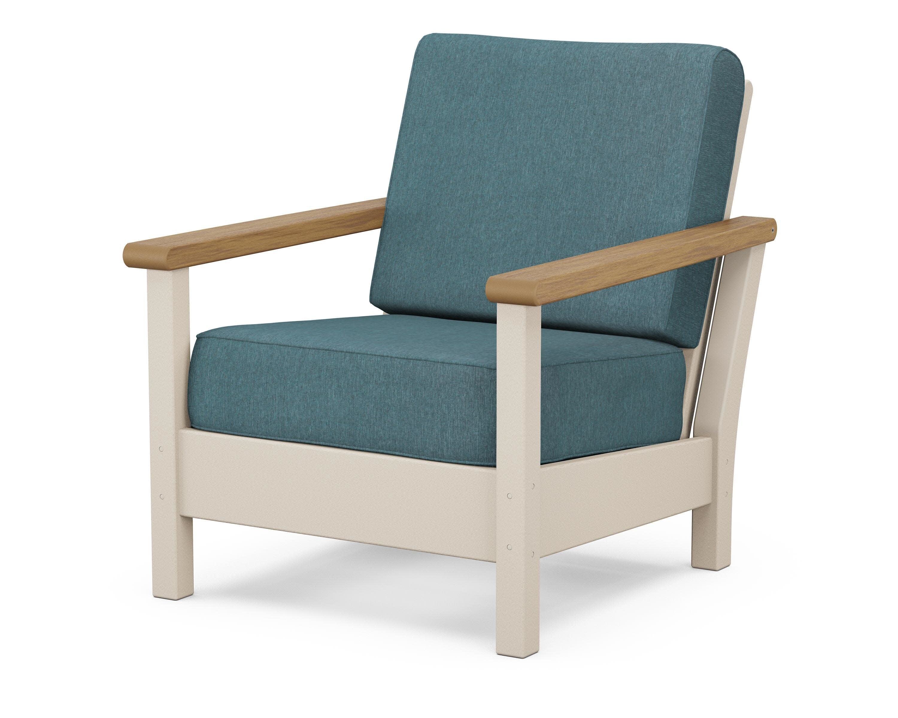 Harbour Deep Seating Chair in Sand / Natural / Ocean Teal