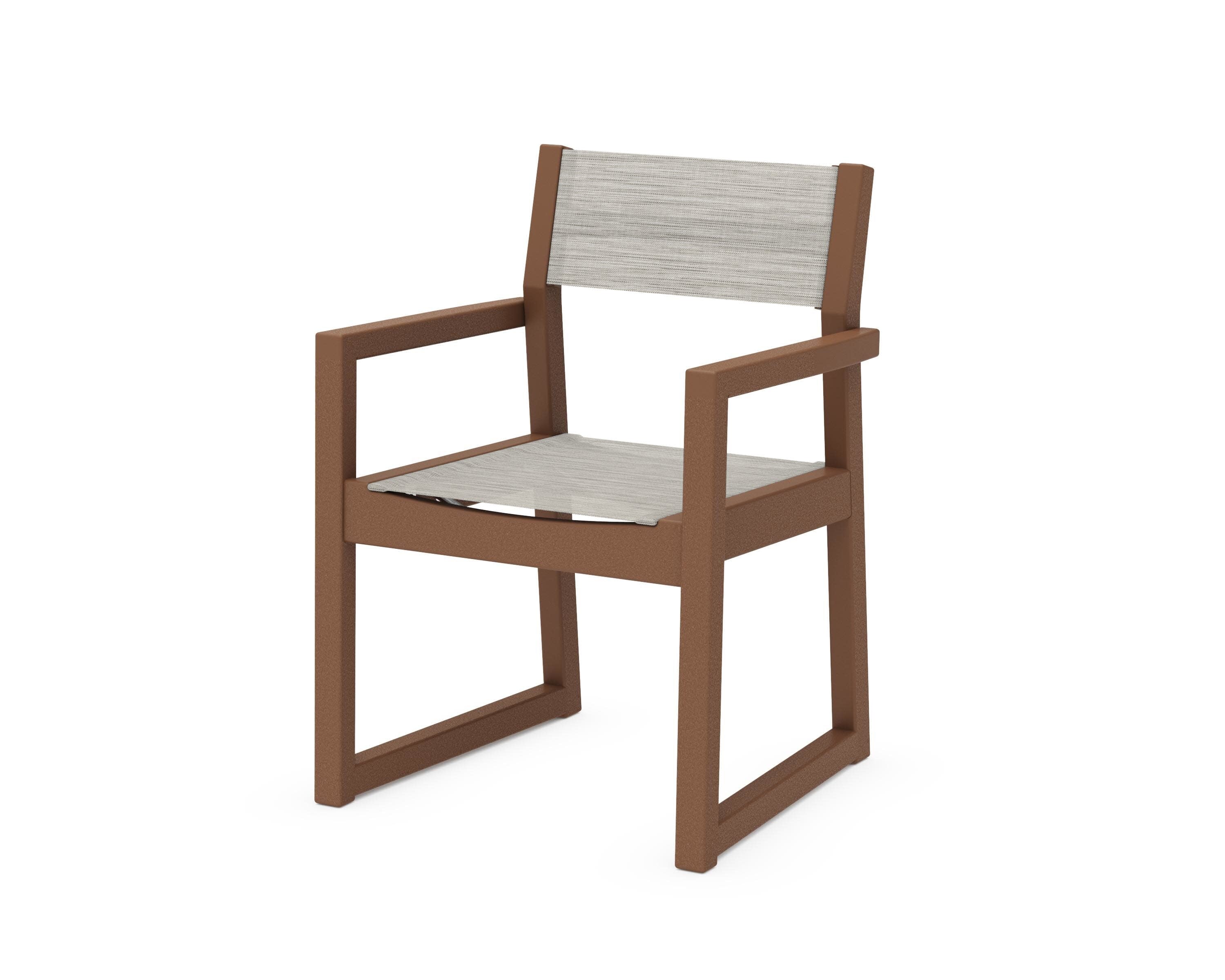 EDGE Sling Dining Arm Chair in Teak / Birch Sling