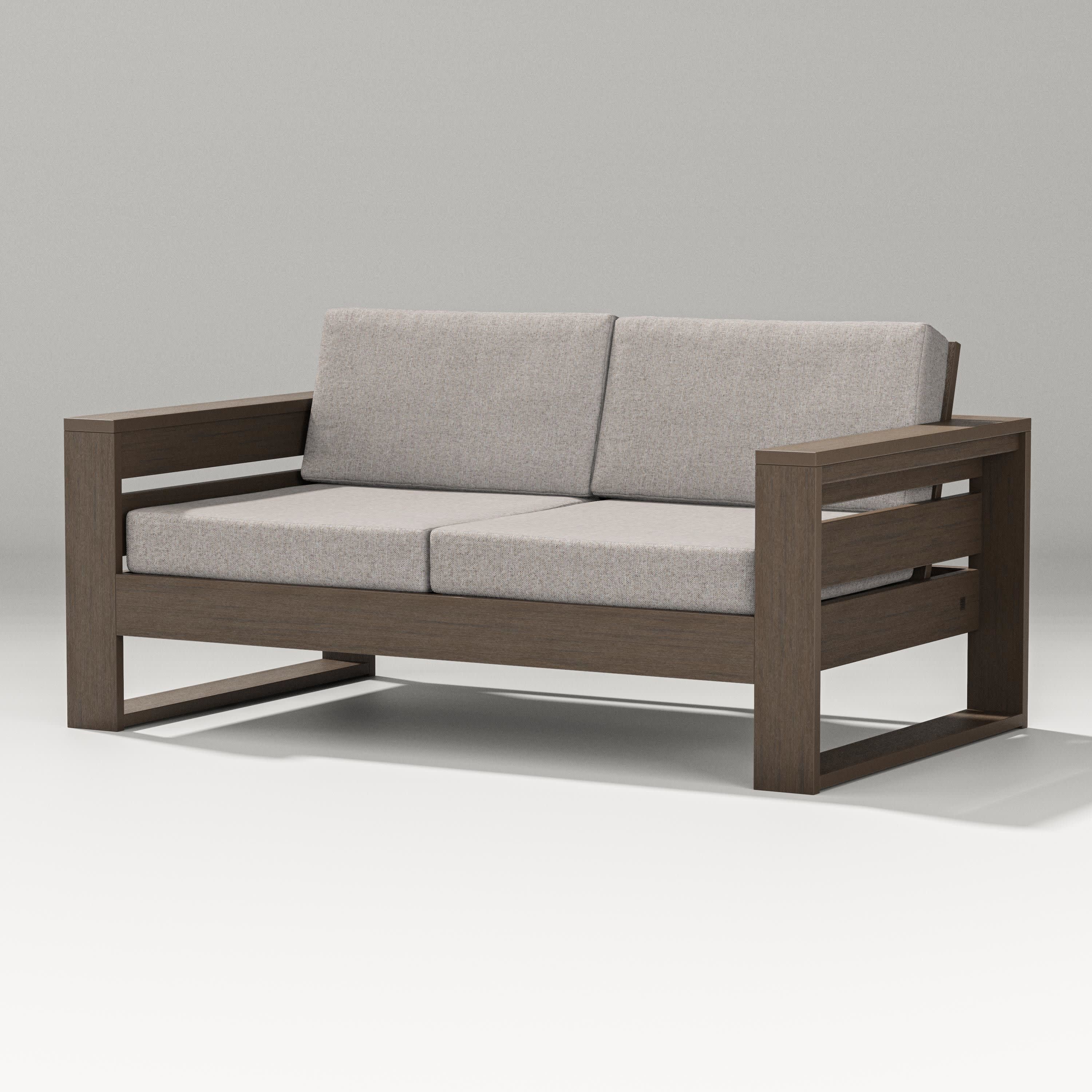 Latitude Loveseat in Kona / Weathered Tweed