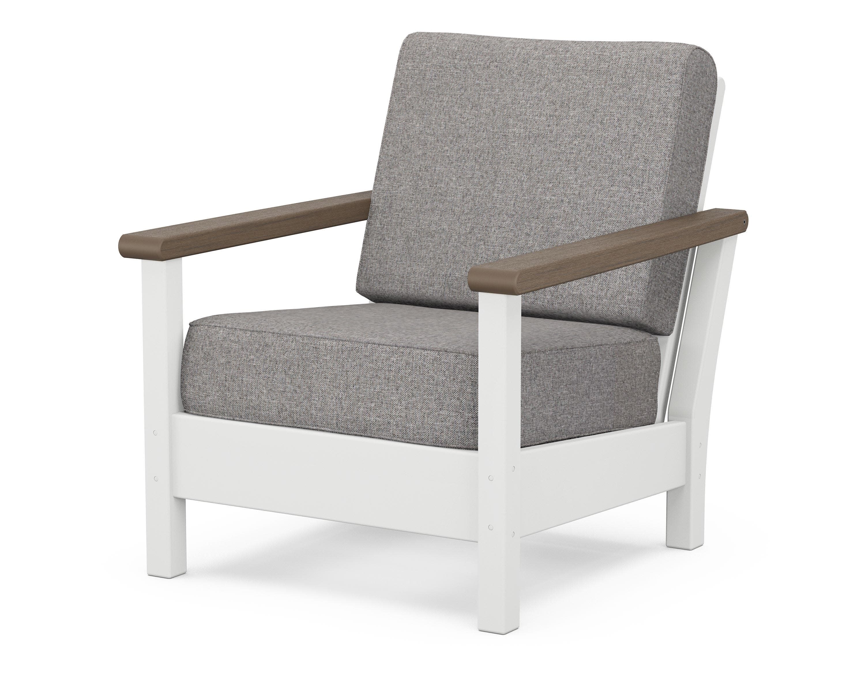 Harbour Deep Seating Chair in White / Kona / Grey Mist