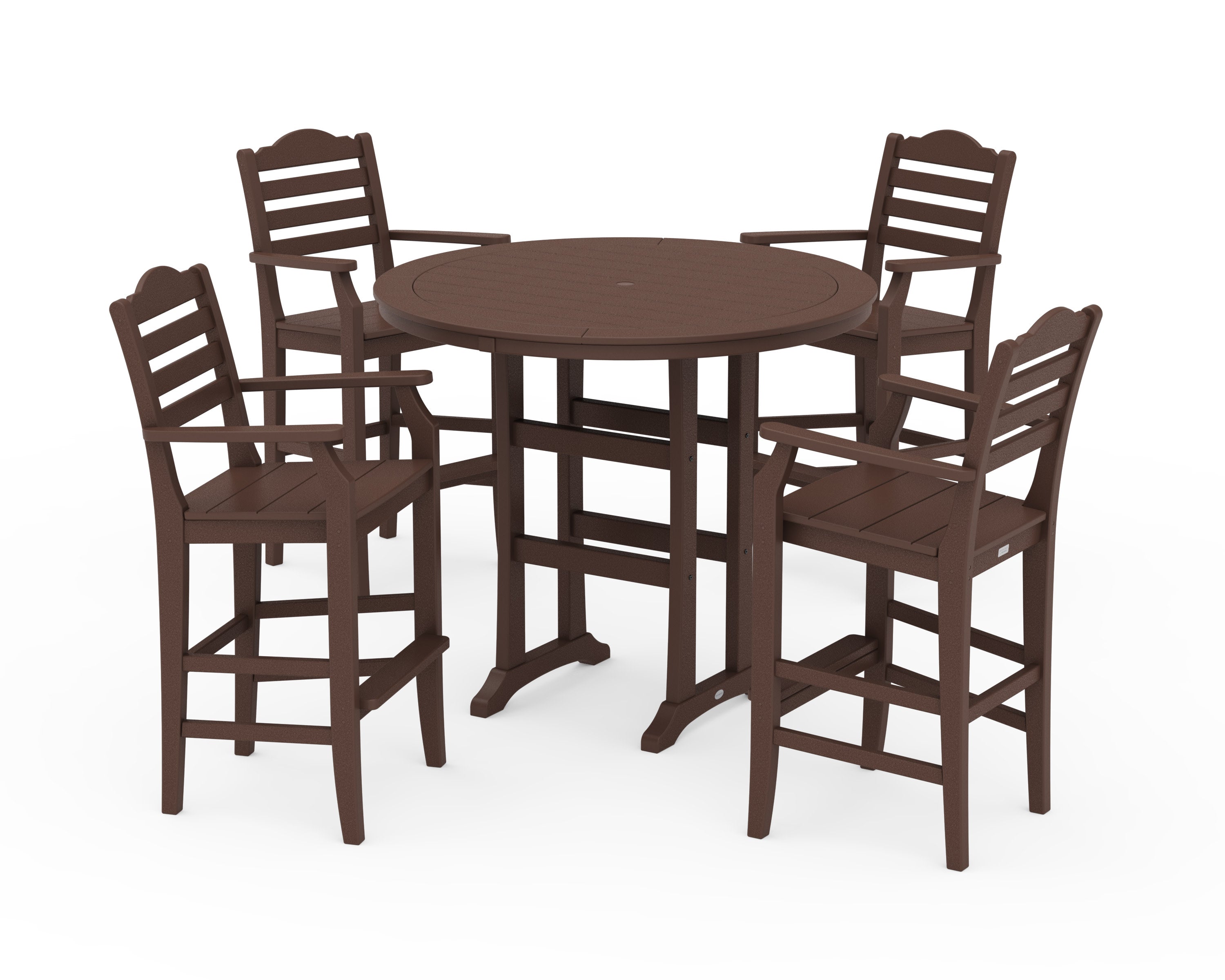 Savannah 5-Piece Round Bar Set in Mahogany