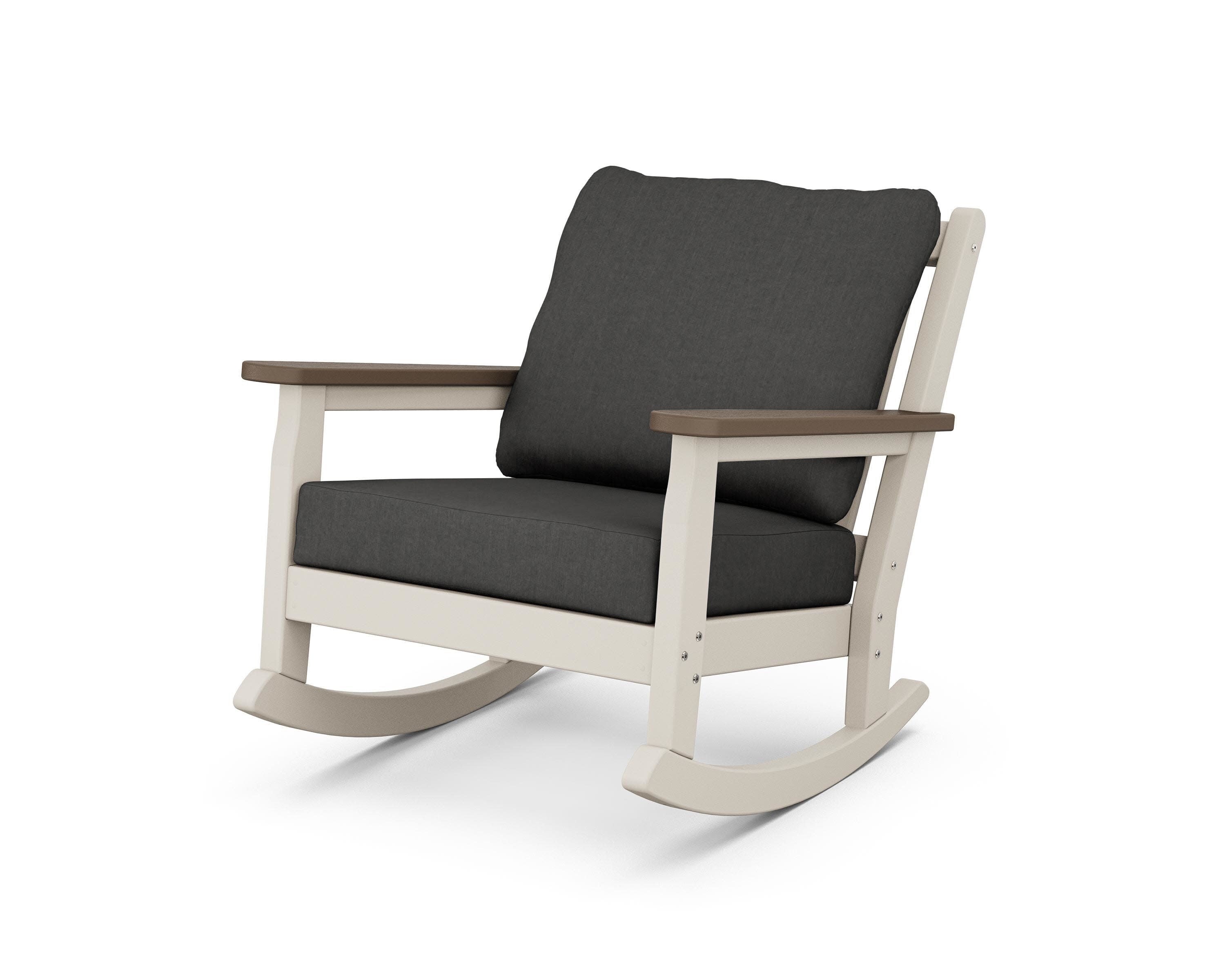 Chippendale Deep Seating Rocking Chair in Sand / Kona / Spectrum Carbon
