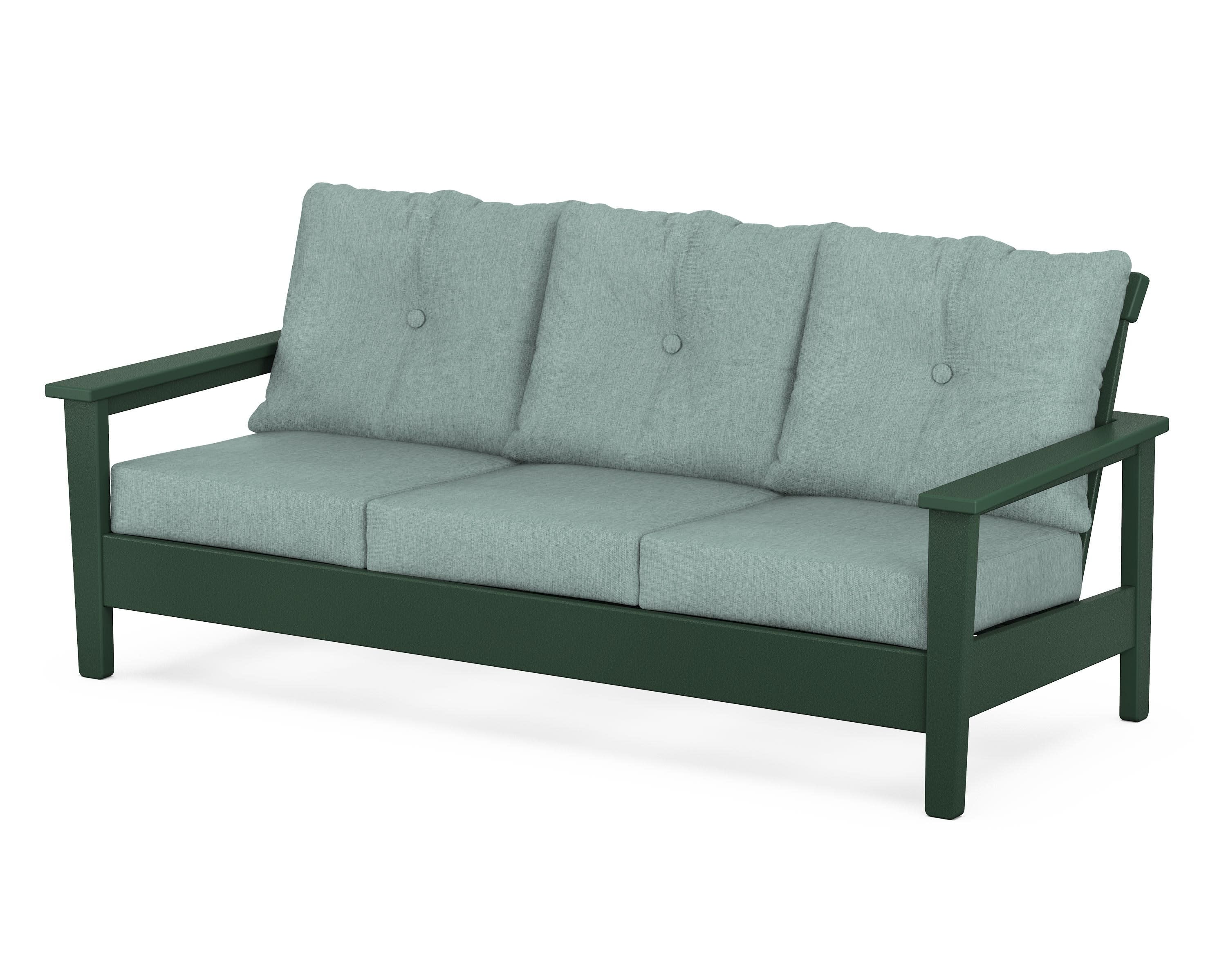 Prescott Deep Seating Sofa in Green / Glacier Spa