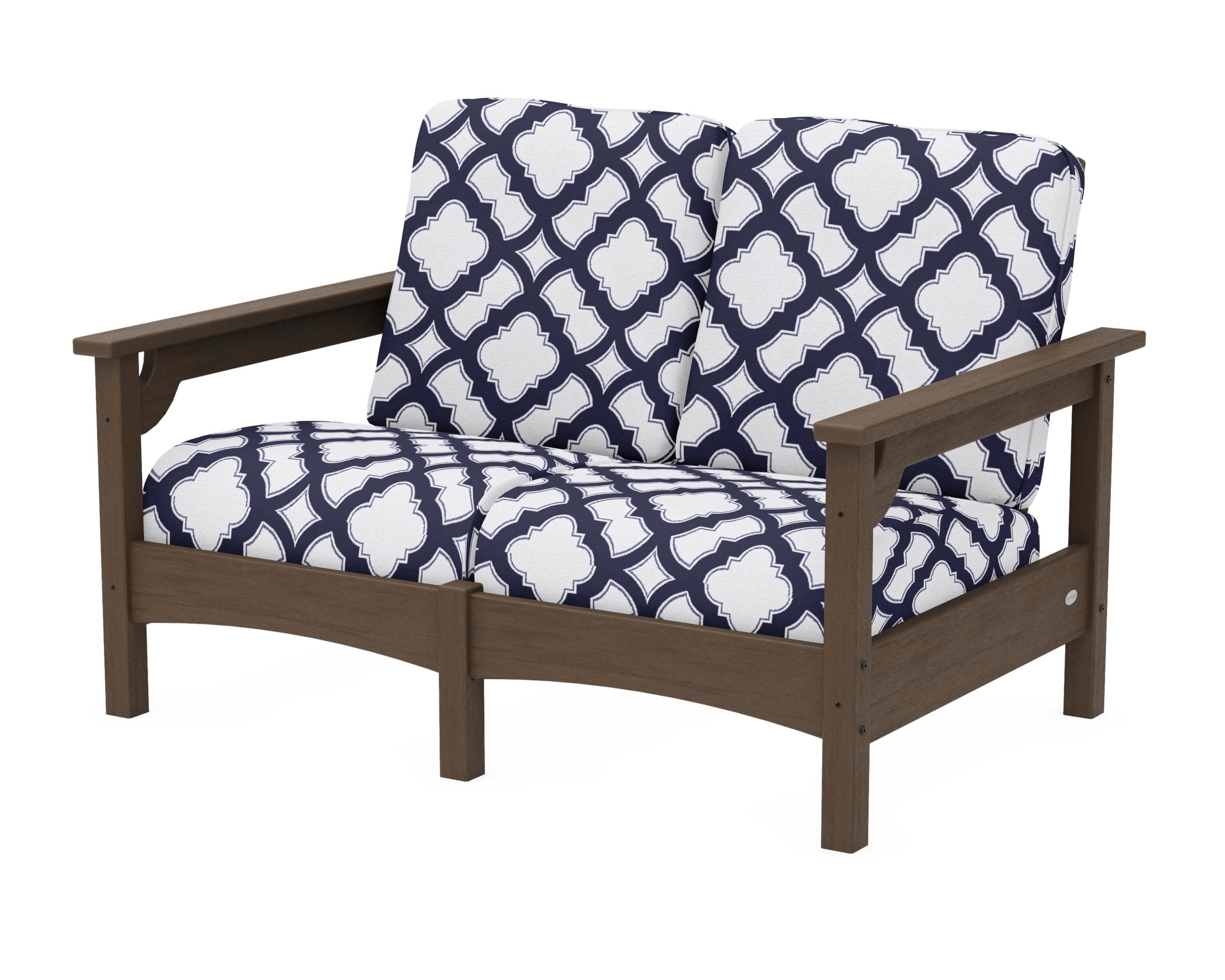 Club Loveseat in Kona / Trellis Navy