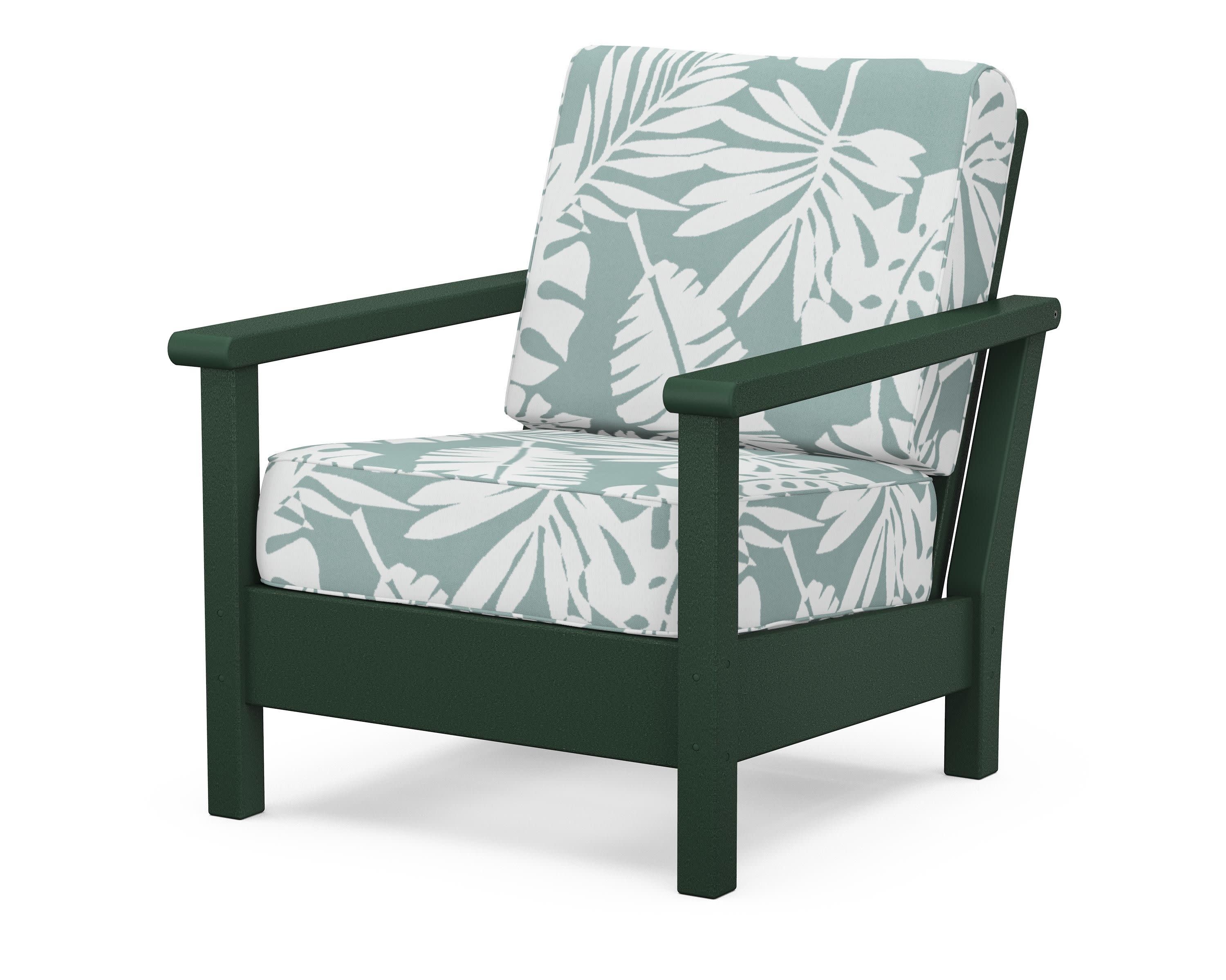 Harbour Deep Seating Chair in Green / Leaf Glacier Spa