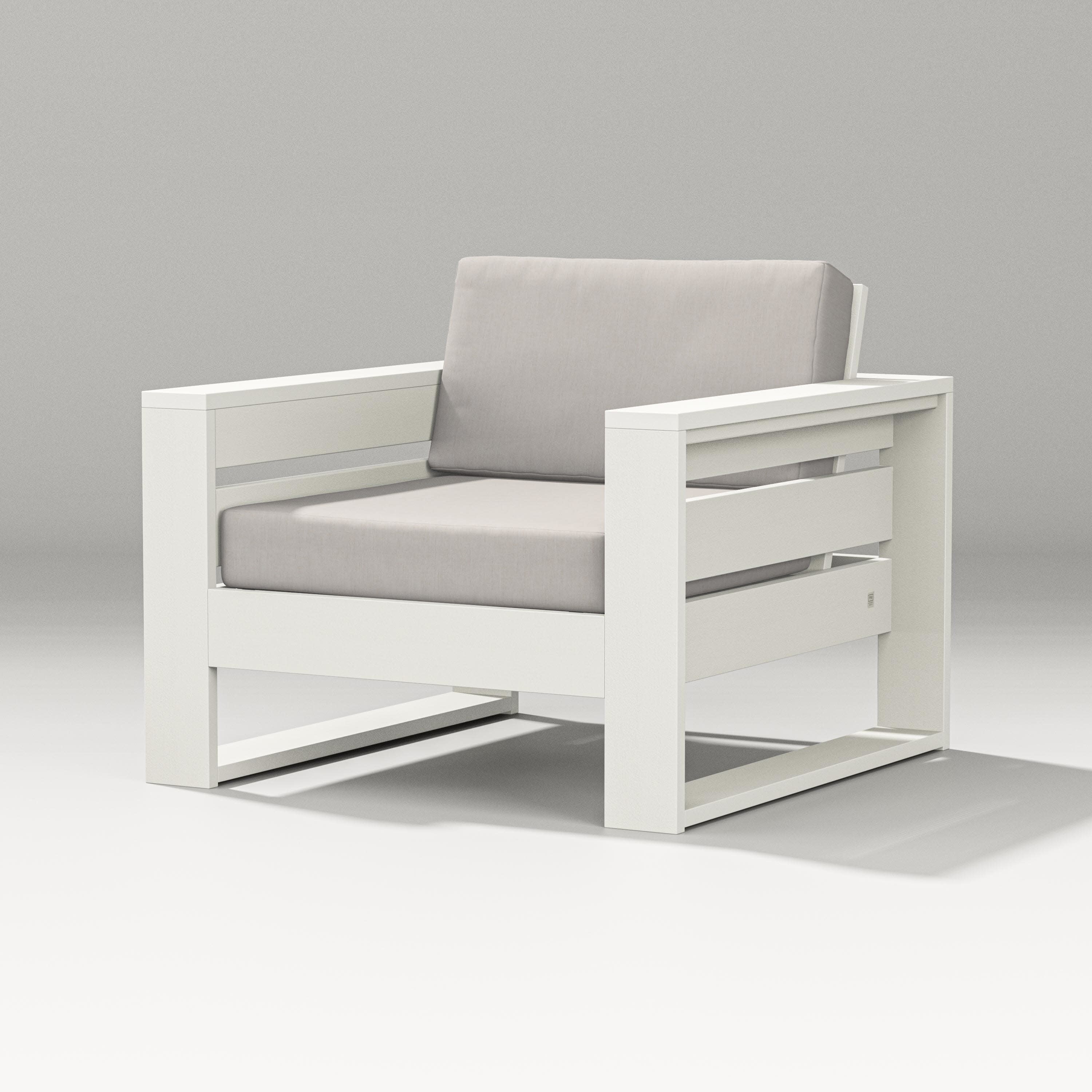 Latitude Lounge Chair in Vintage White / Cast Ash