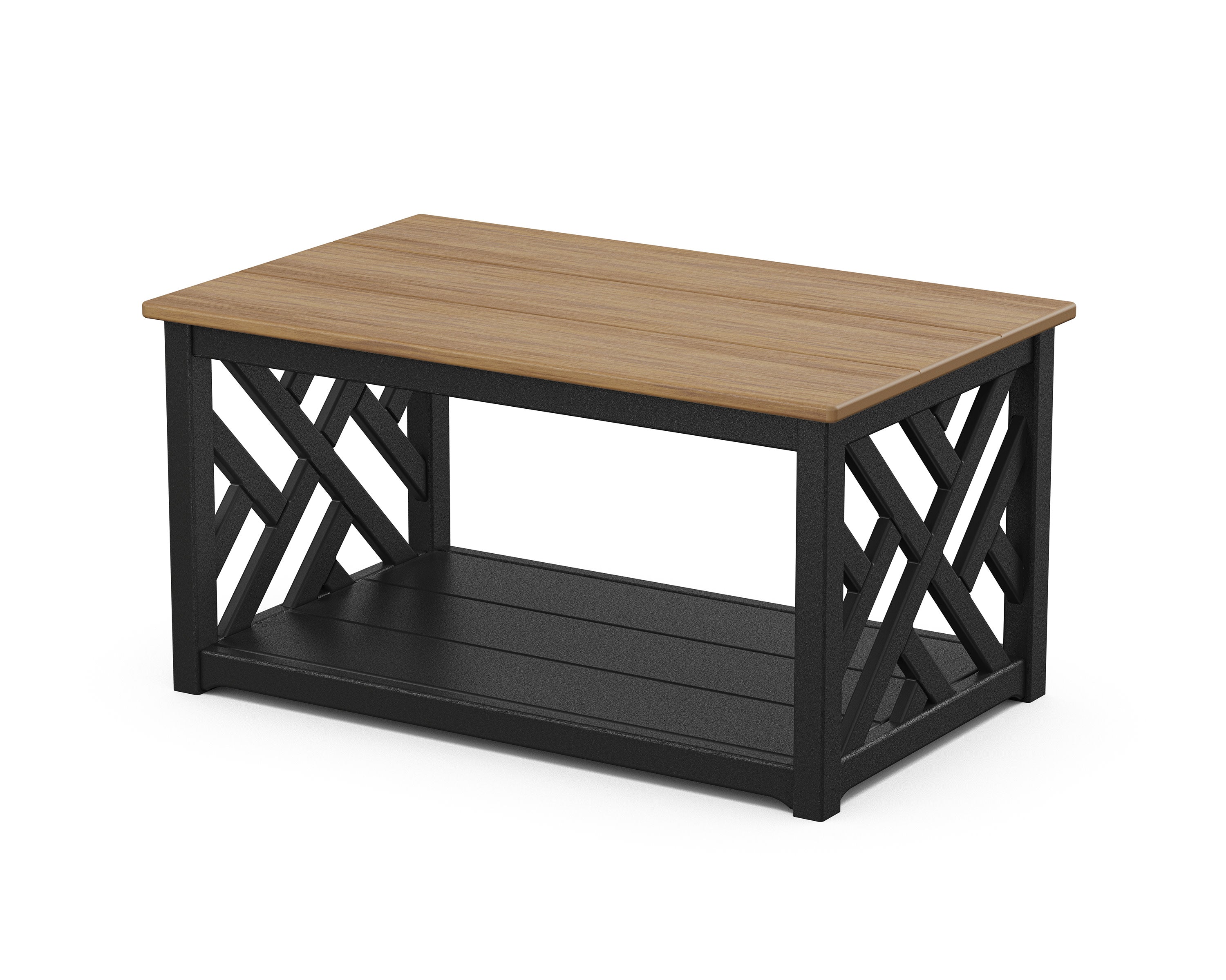 Chippendale Coffee Table in Black / Natural