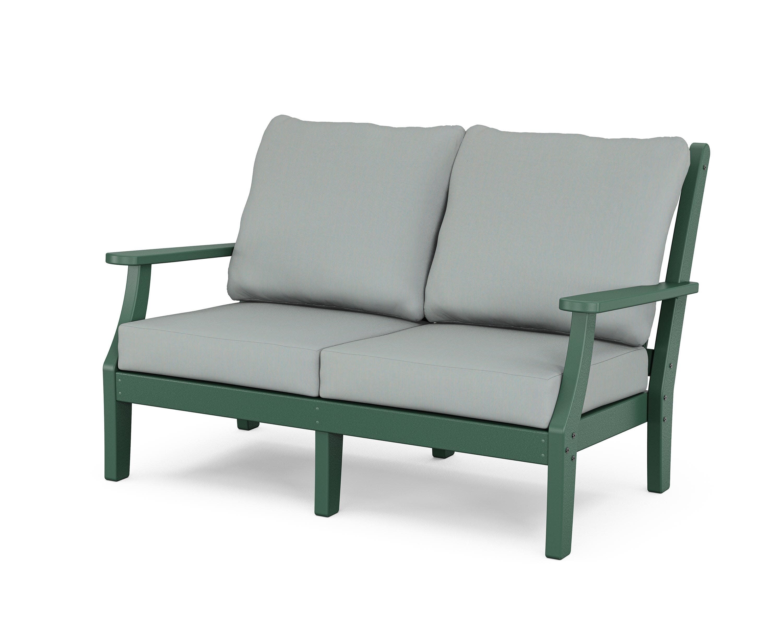 Wovendale Deep Seating Loveseat in Green / Spa