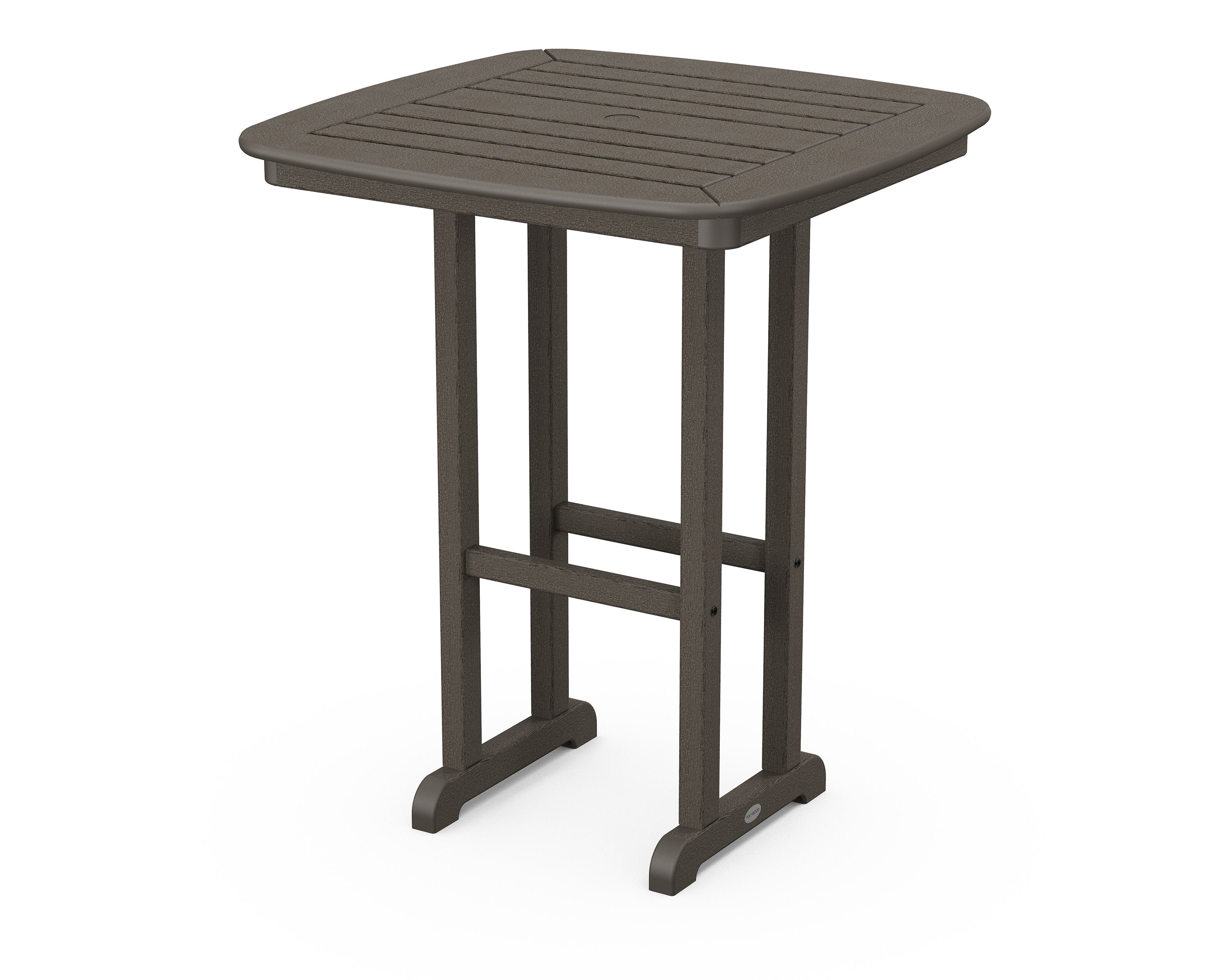 Nautical 31" Counter Table in Vintage Coffee