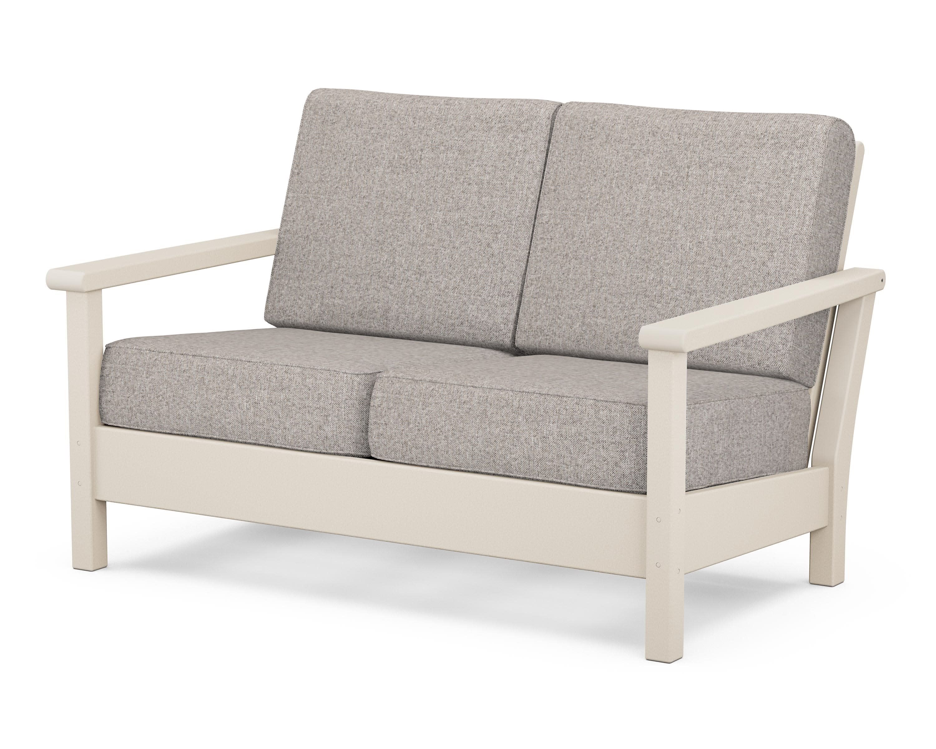 Harbour Deep Seating Loveseat in Sand / Weathered Tweed