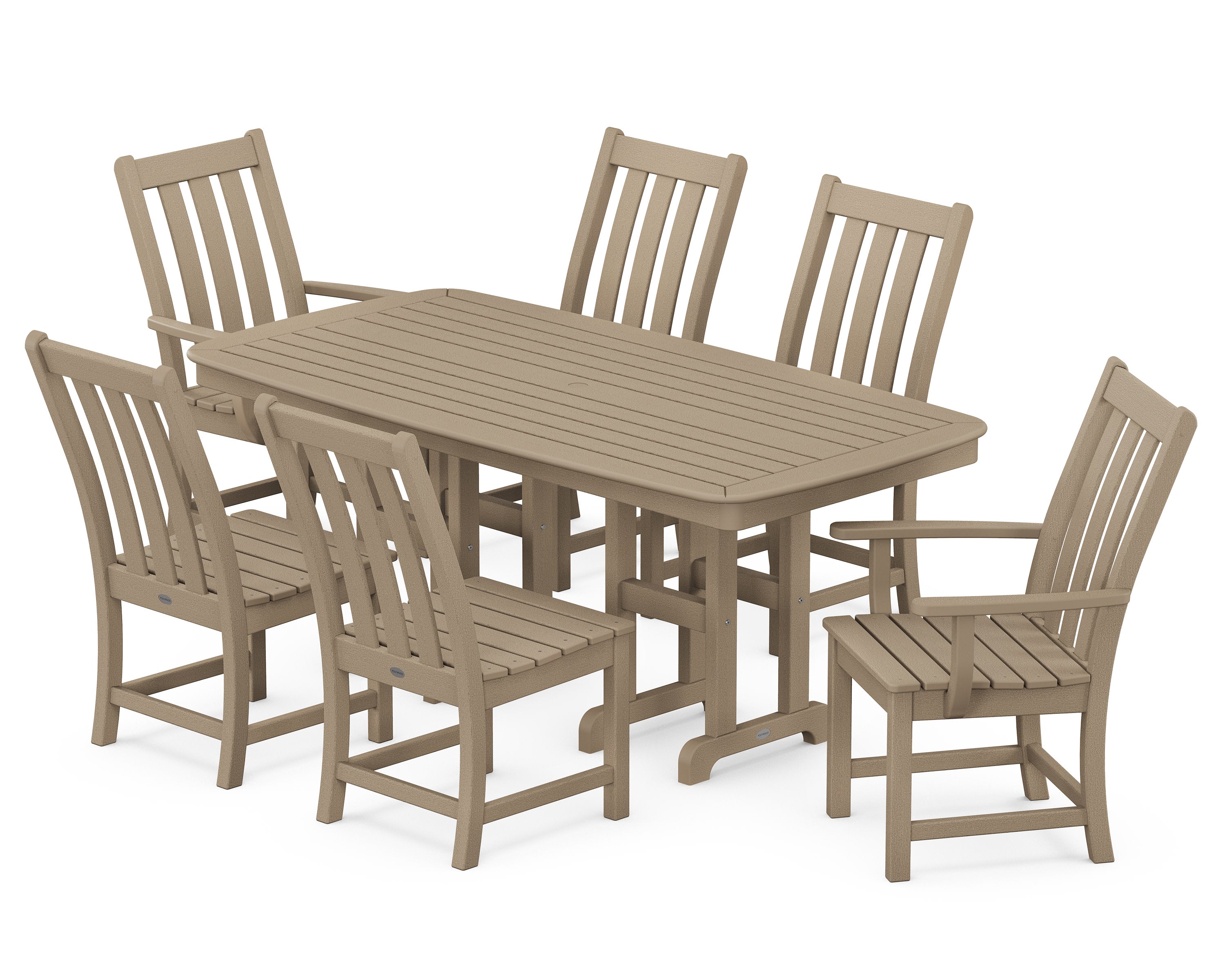 Vineyard 7-Piece Dining Set in Vintage Sahara