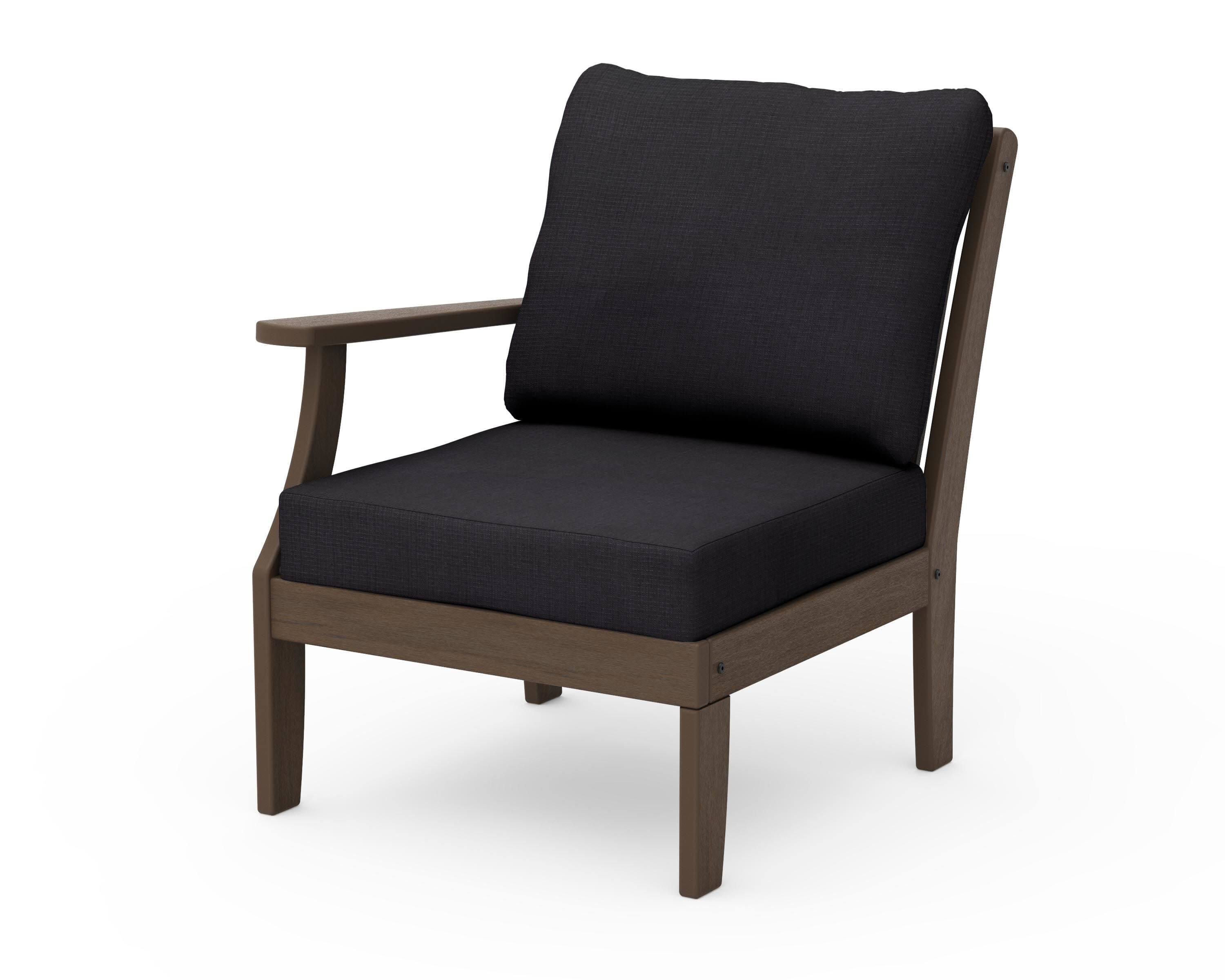 Braxton Modular Left Arm Chair in Kona / Midnight Linen