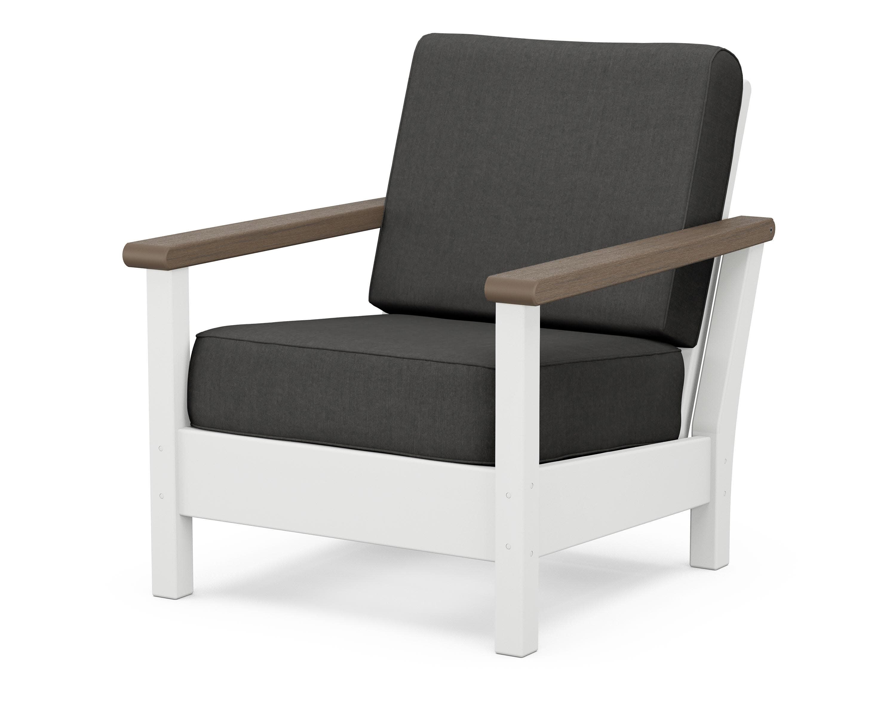 Harbour Deep Seating Chair in White / Kona / Spectrum Carbon