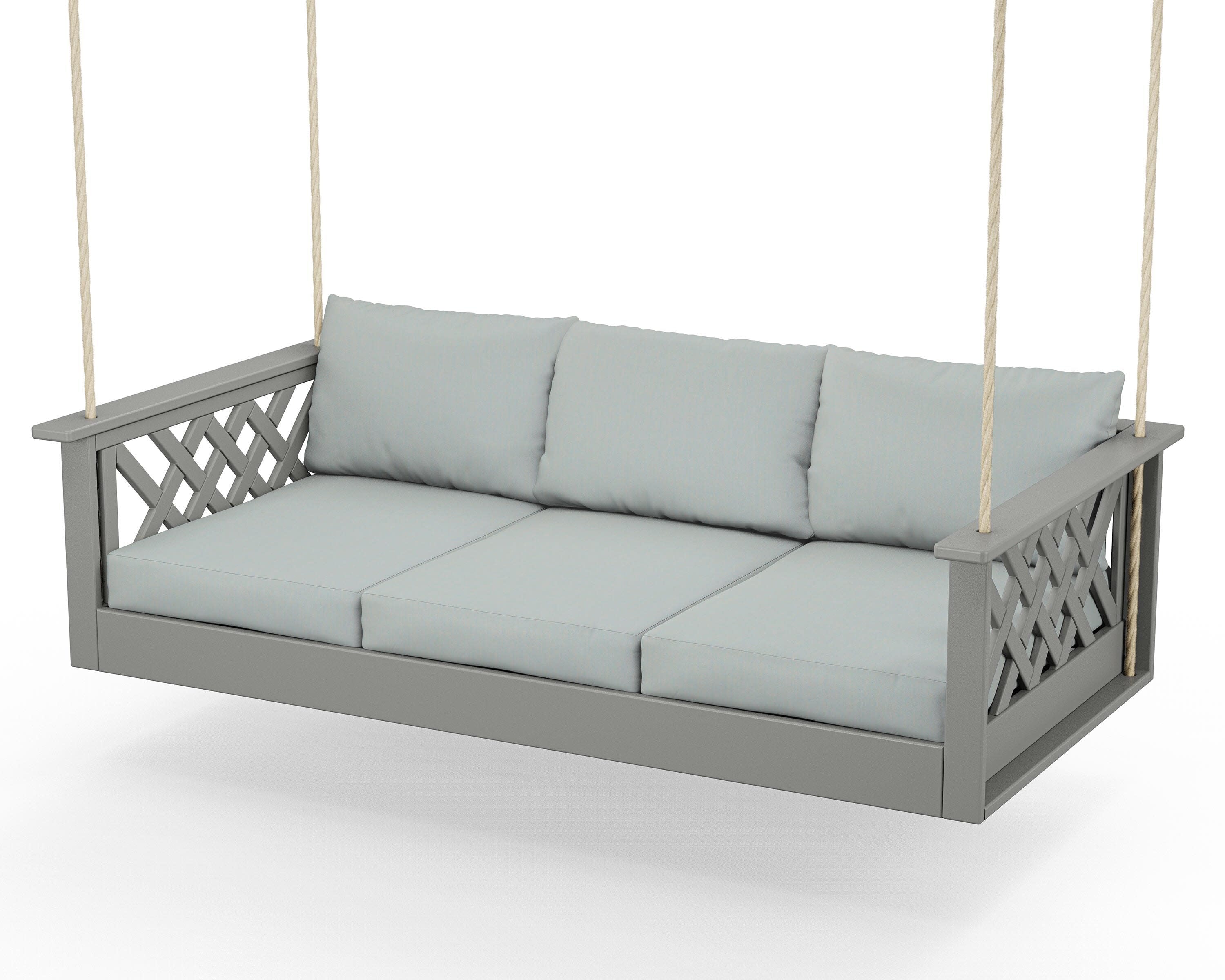 Wovendale Daybed Swing in Slate Grey / Spa