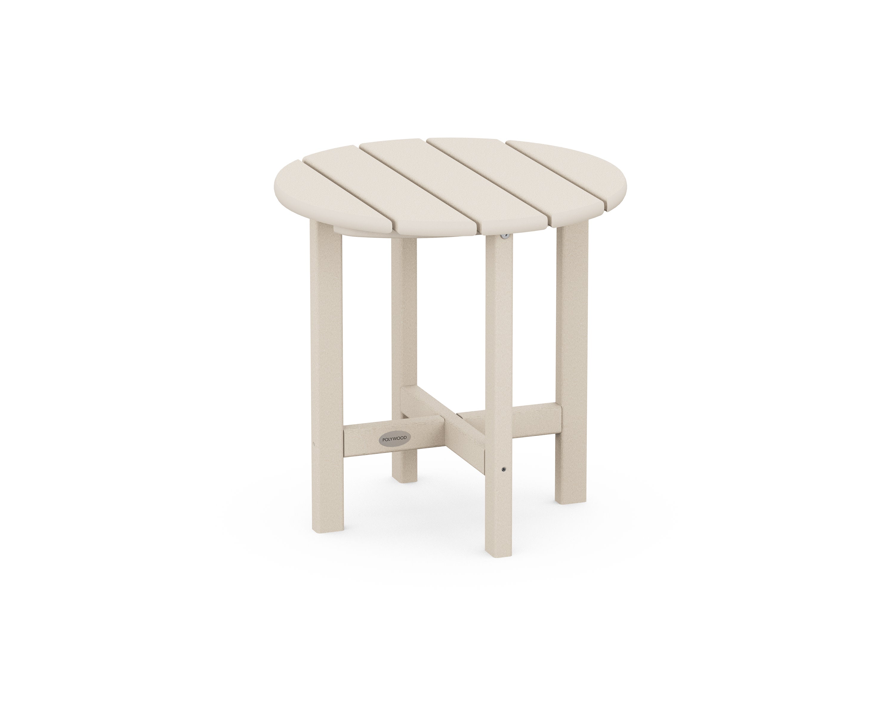 Round 18" Side Table in Sand