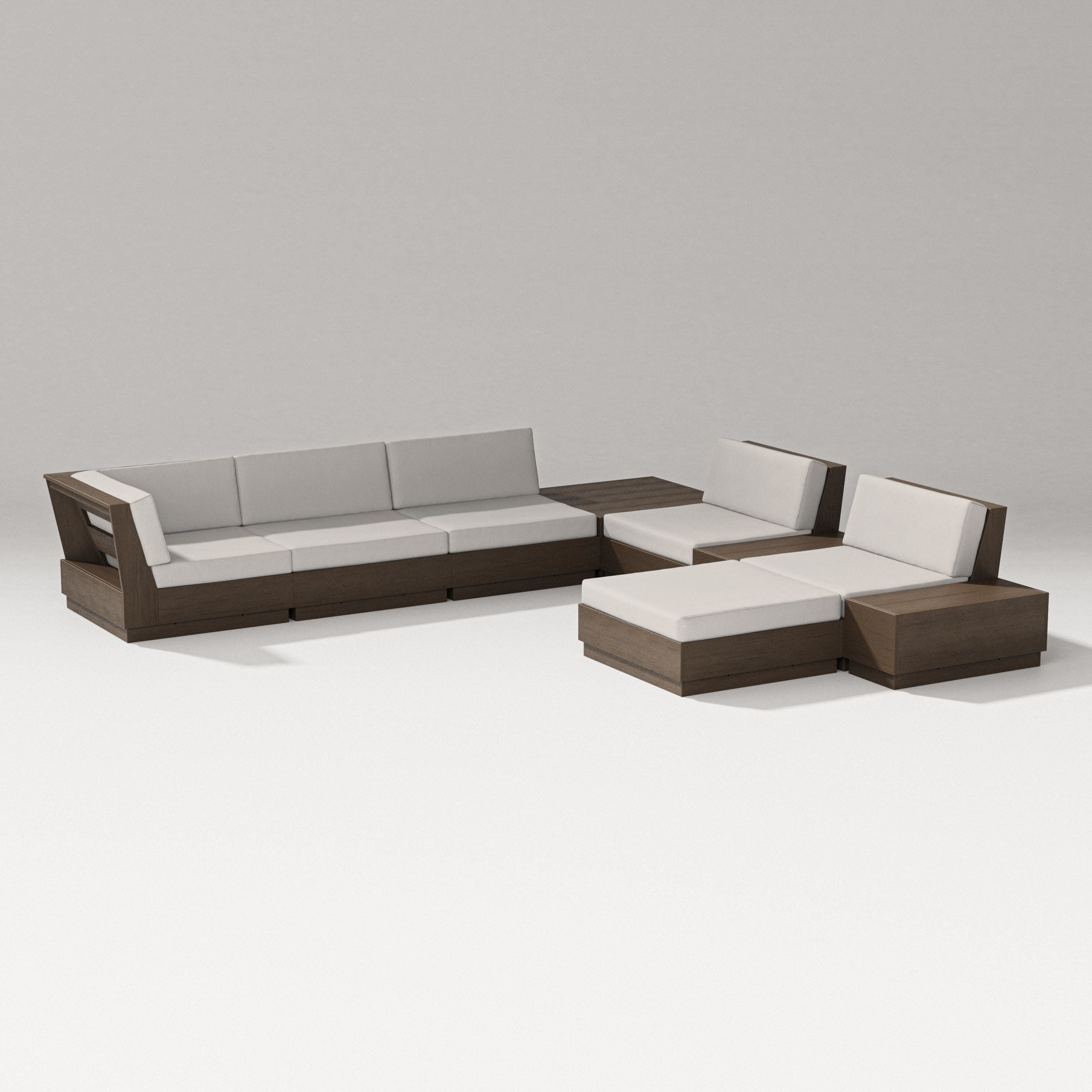 Elevate 9-Piece Conversation Sectional in Kona / Cast Ash
