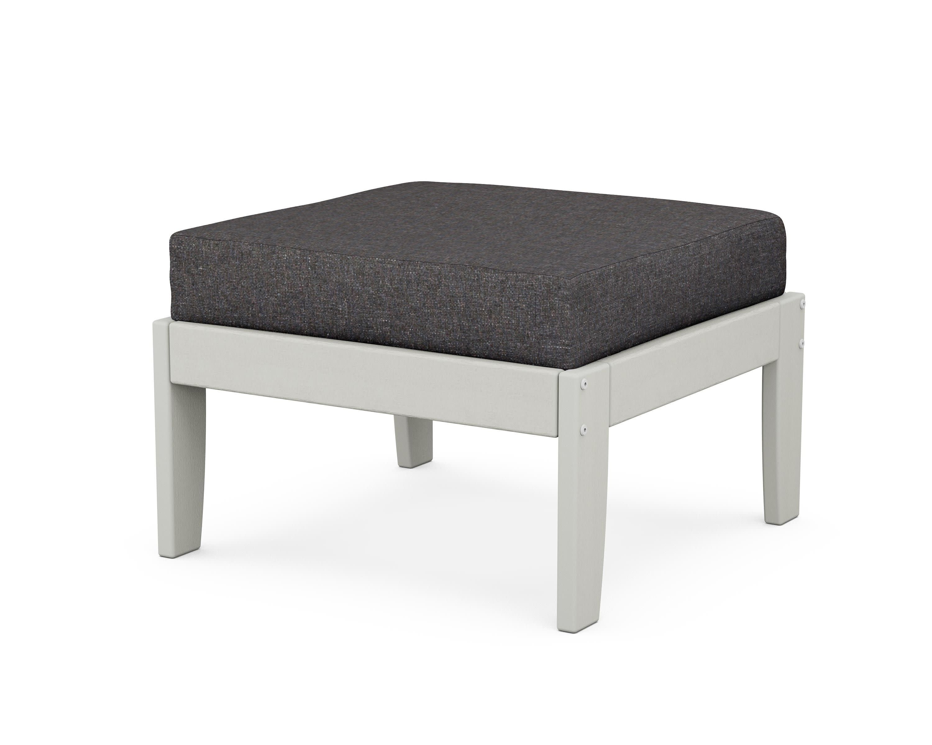 Modular Ottoman - Classic in Vintage White / Ash Charcoal