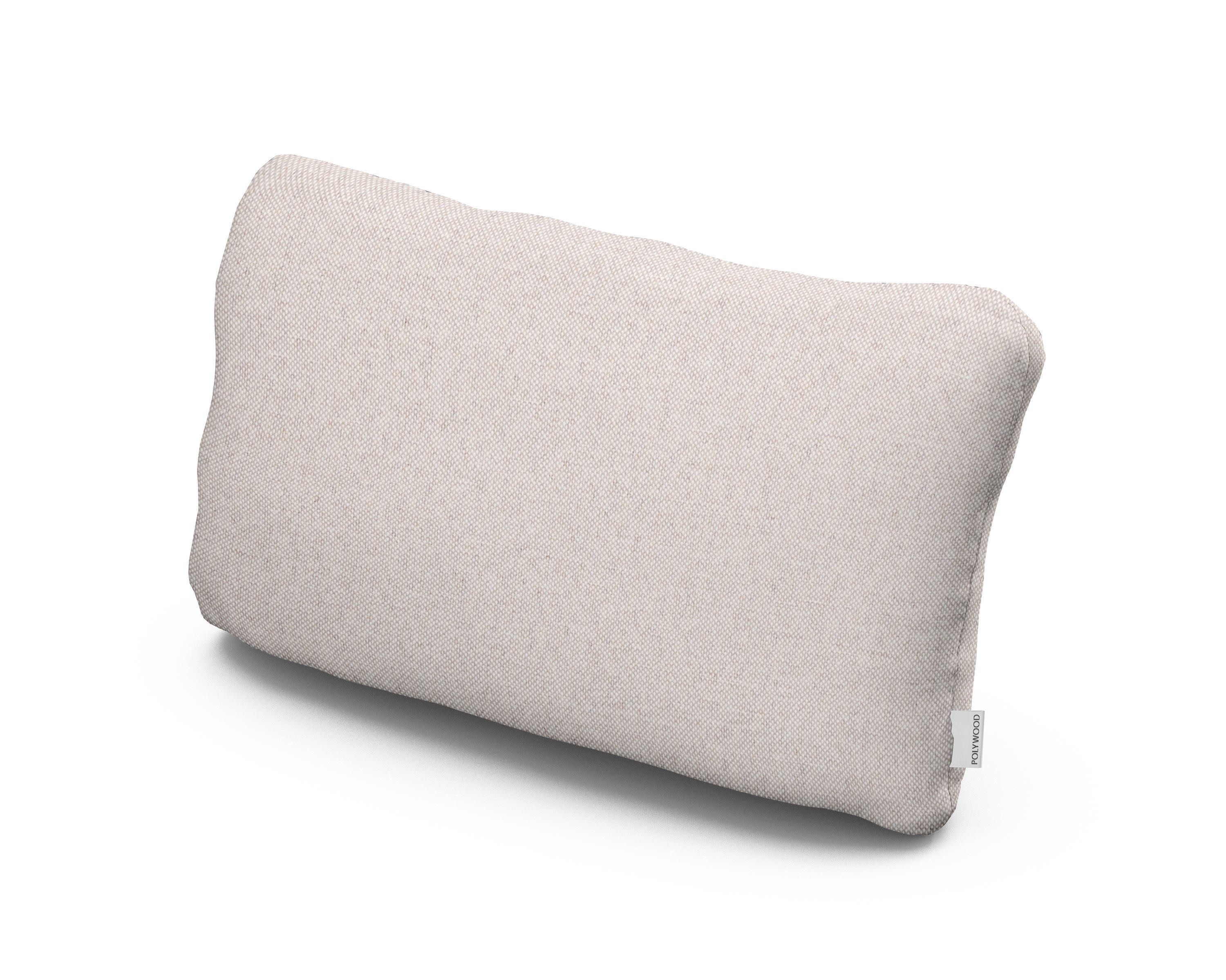 Outdoor Lumbar Pillow in Dune Burlap