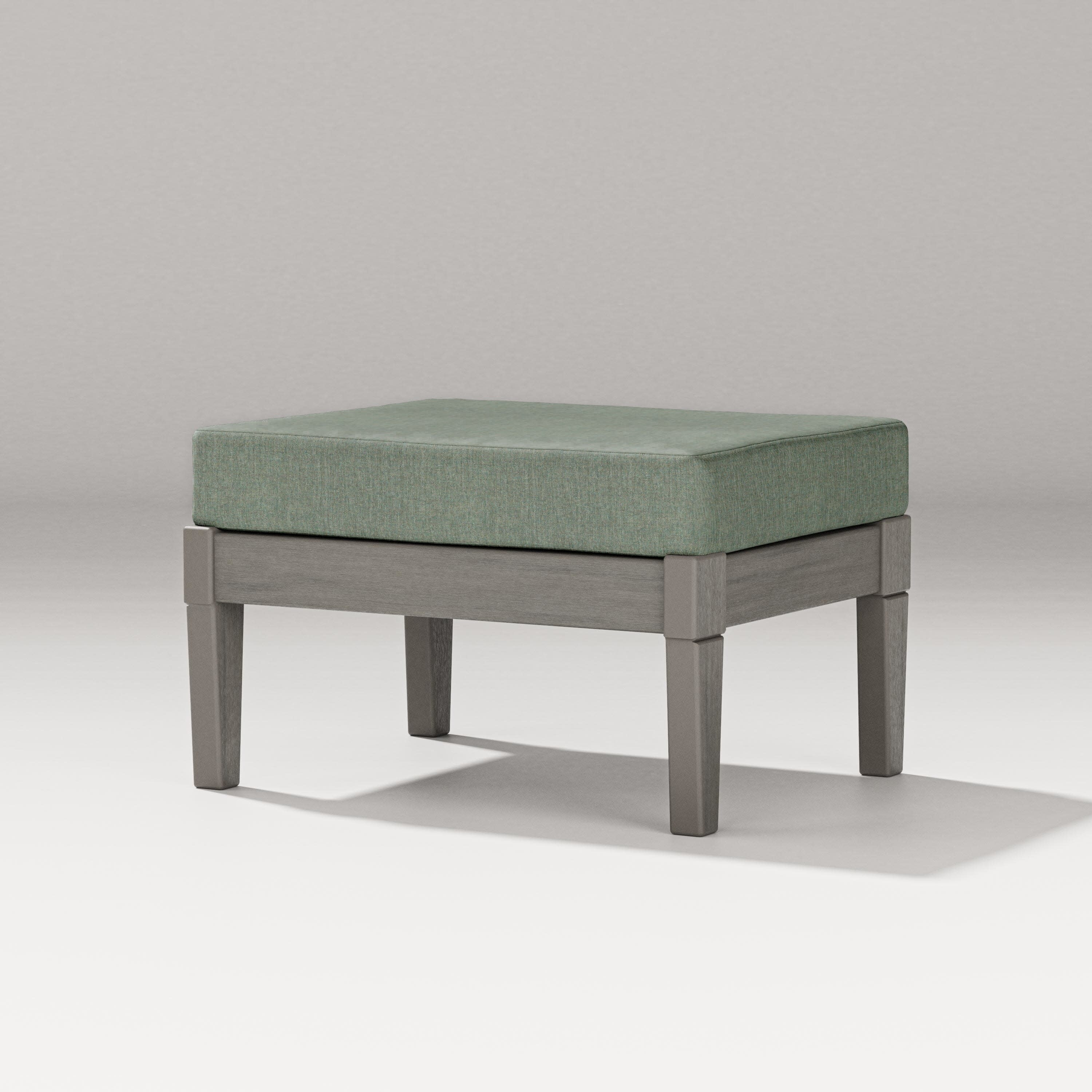 Estate Lounge Ottoman in Driftwood / Cast Sage