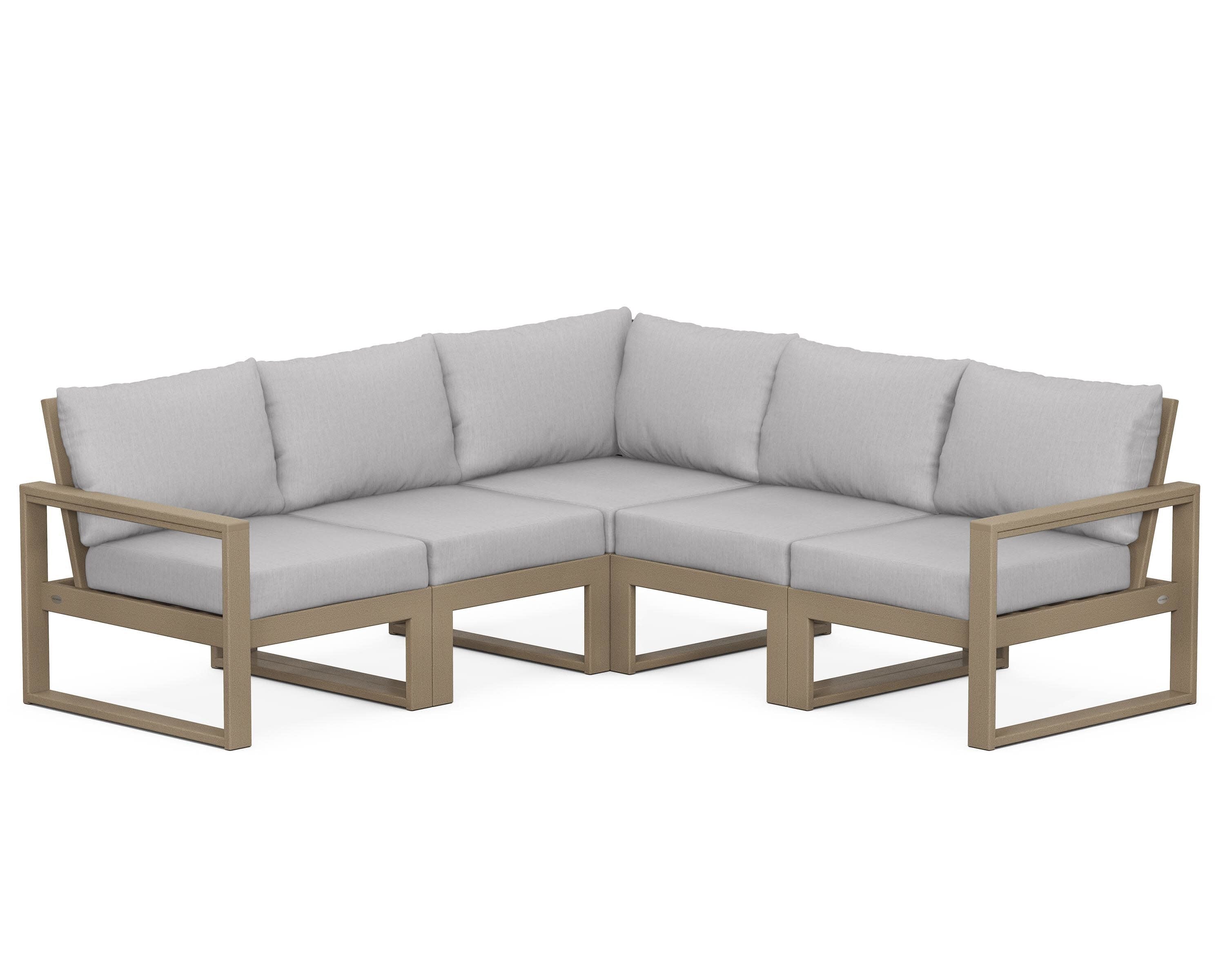 EDGE 5-Piece Modular Deep Seating Set in Vintage Sahara / Granite