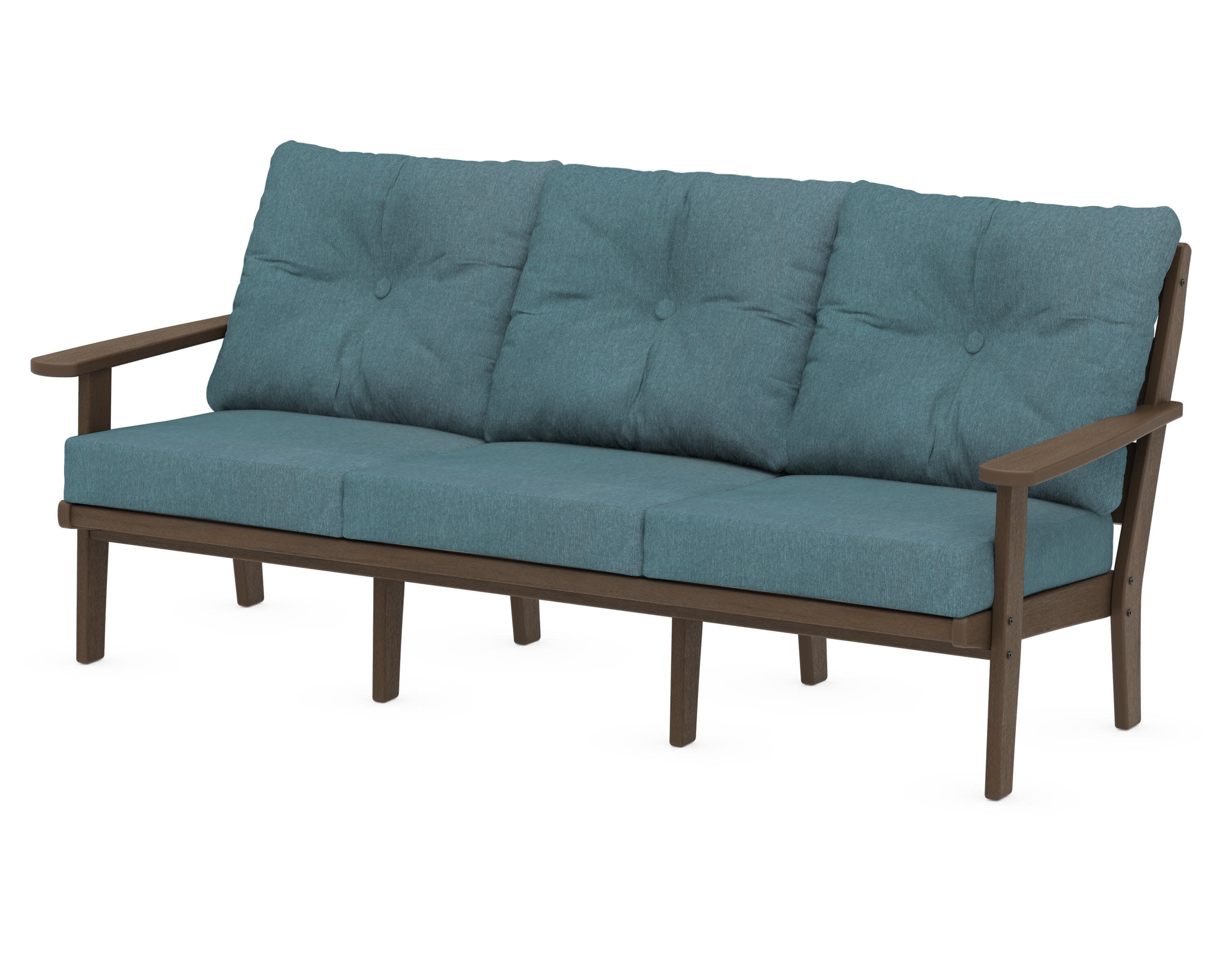 Lakeside Deep Seating Sofa in Kona / Ocean Teal