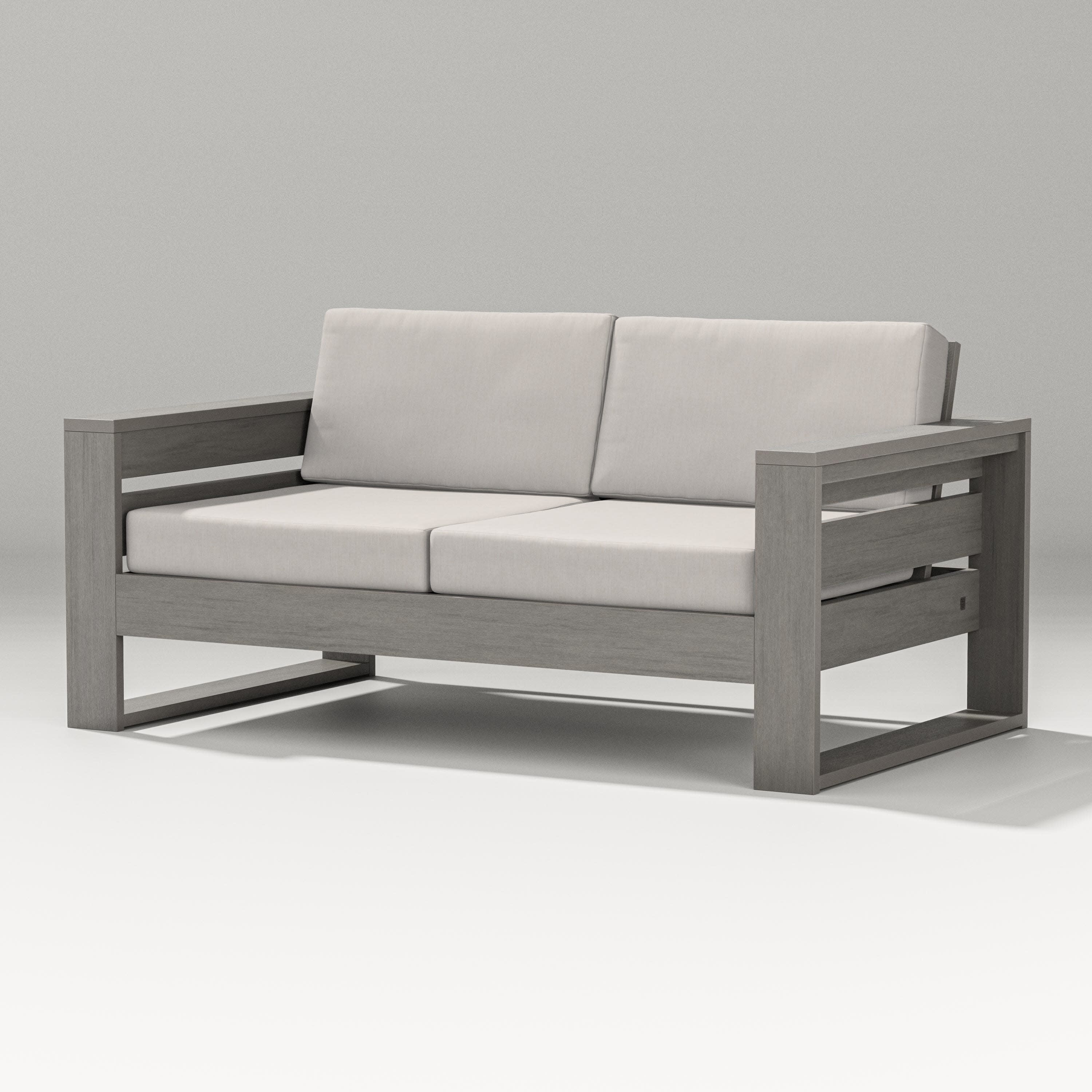 Latitude Loveseat in Driftwood / Cast Ash