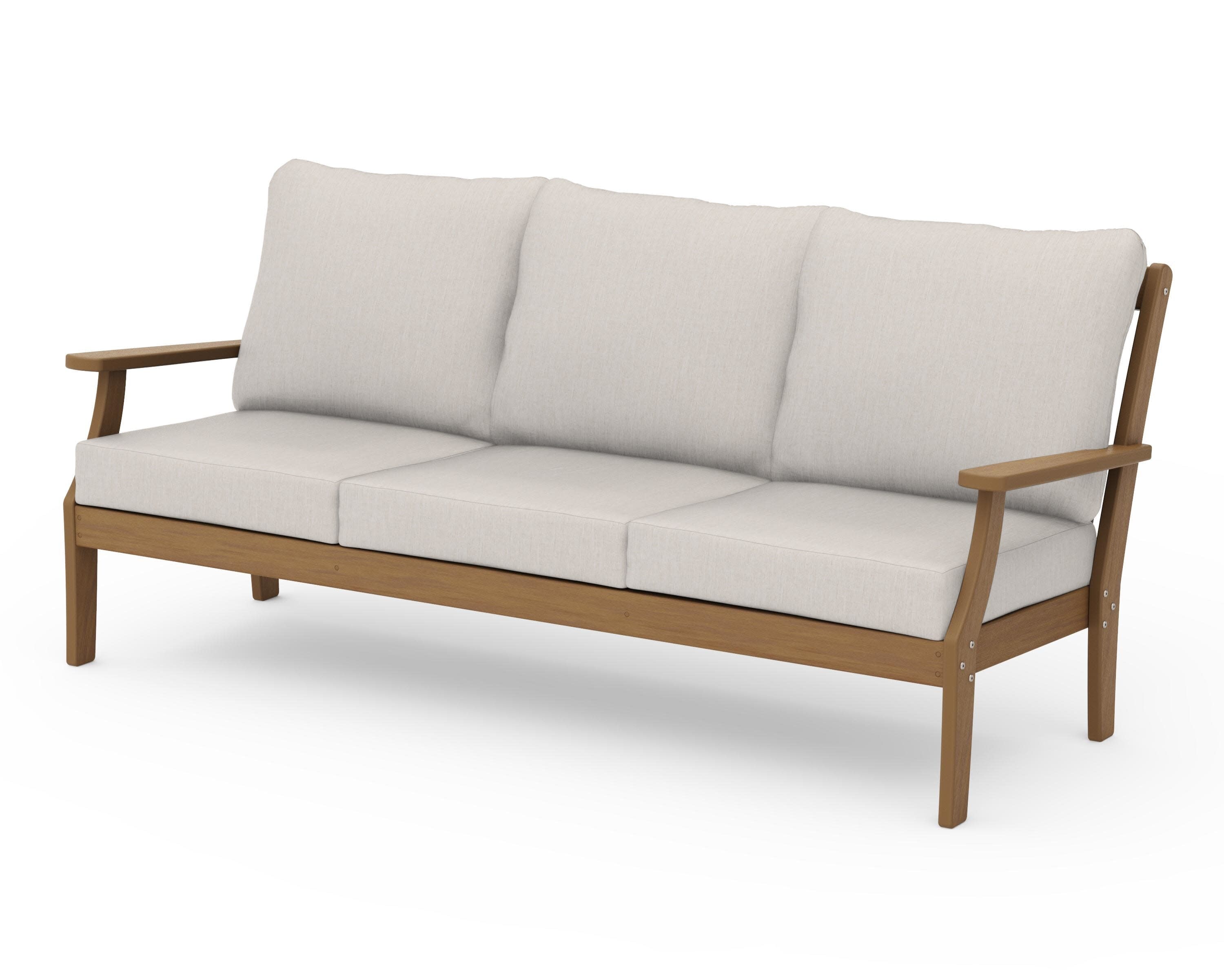 Braxton Deep Seating Sofa in Natural / Cast Ash