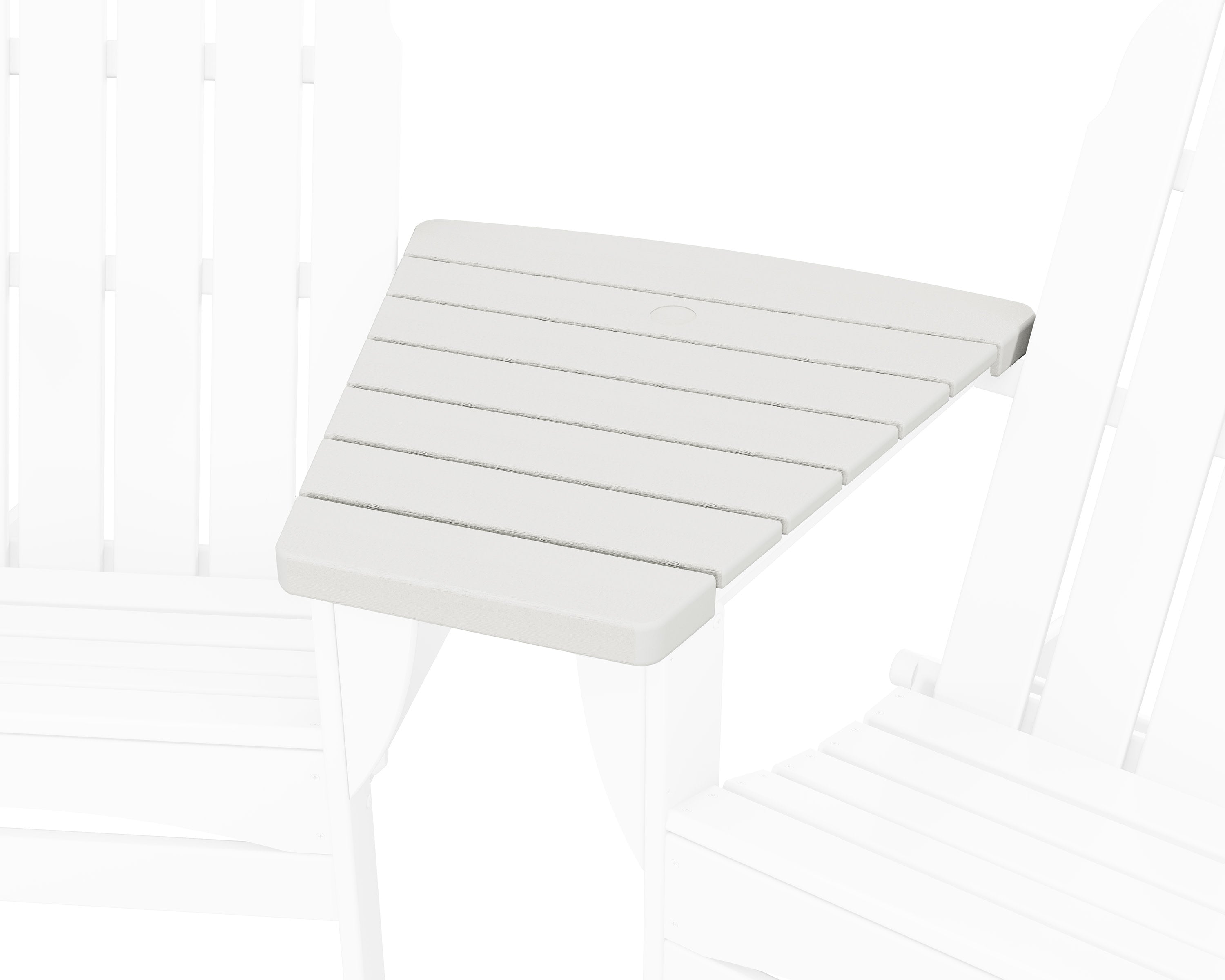 Classic Series Angled Adirondack Connecting Table in Vintage White
