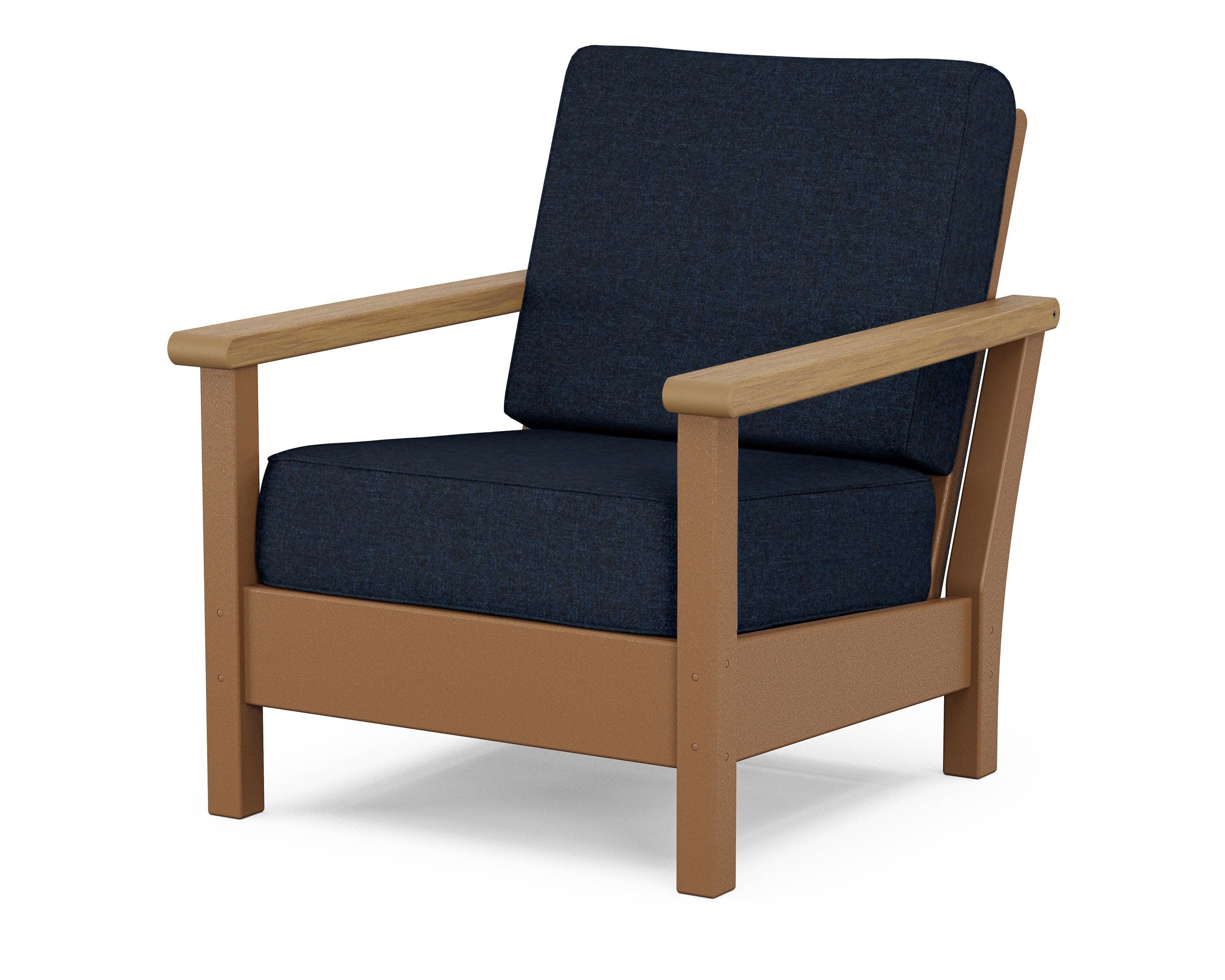 Harbour Deep Seating Chair in Teak / Natural / Marine Indigo