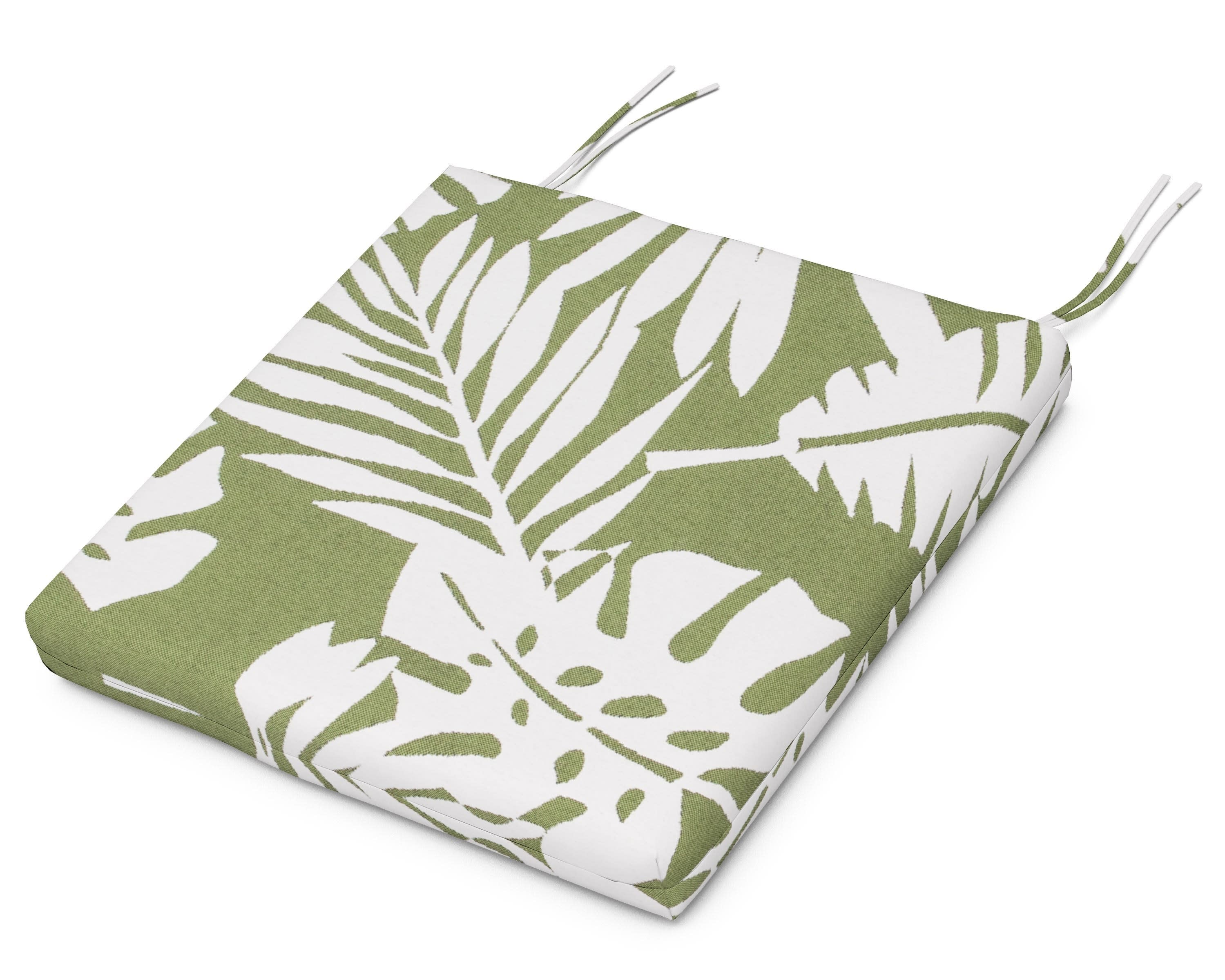 Acadia Dining Arm Seat Pad in Leaf Chive