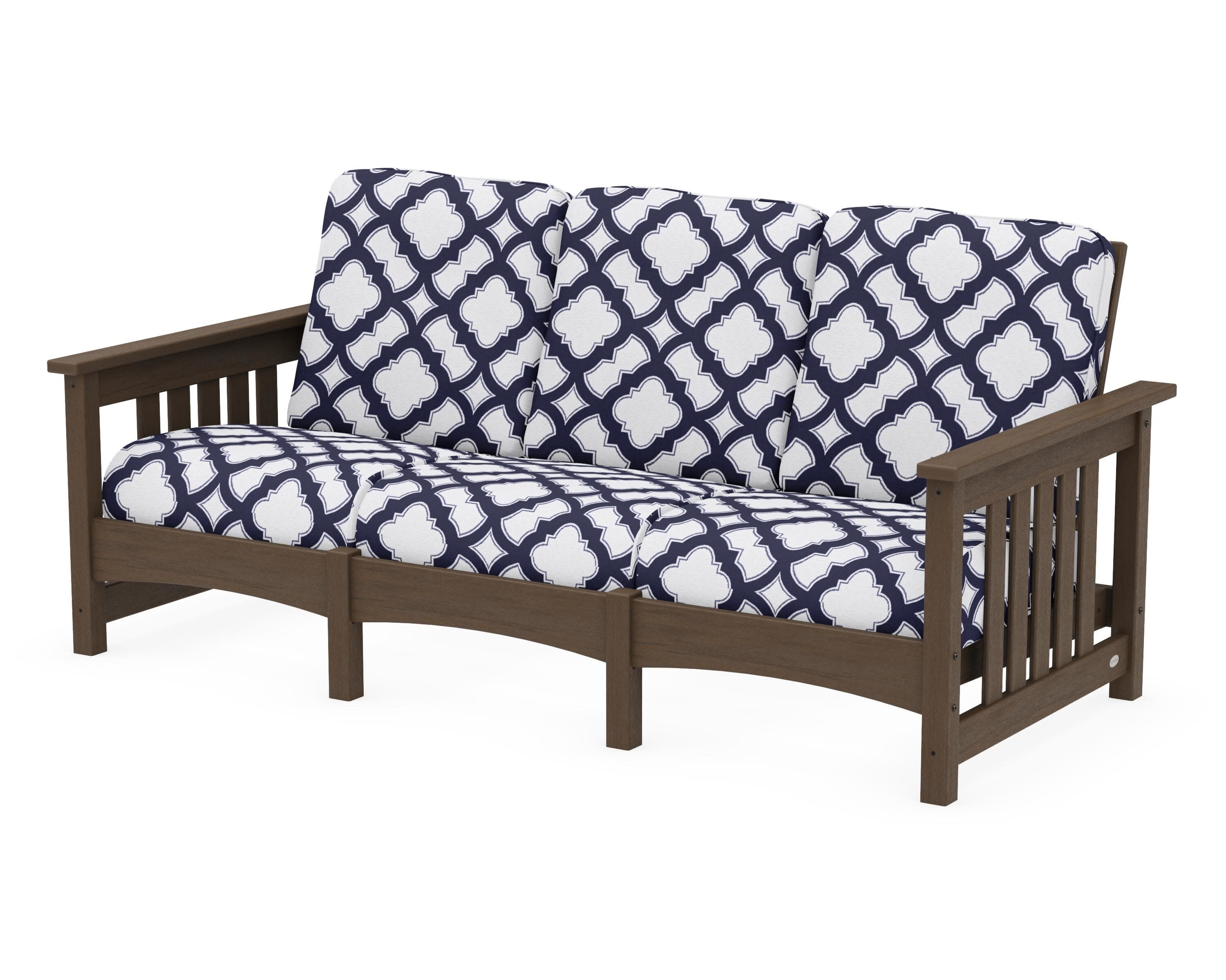 Club Mission Sofa in Kona / Trellis Navy