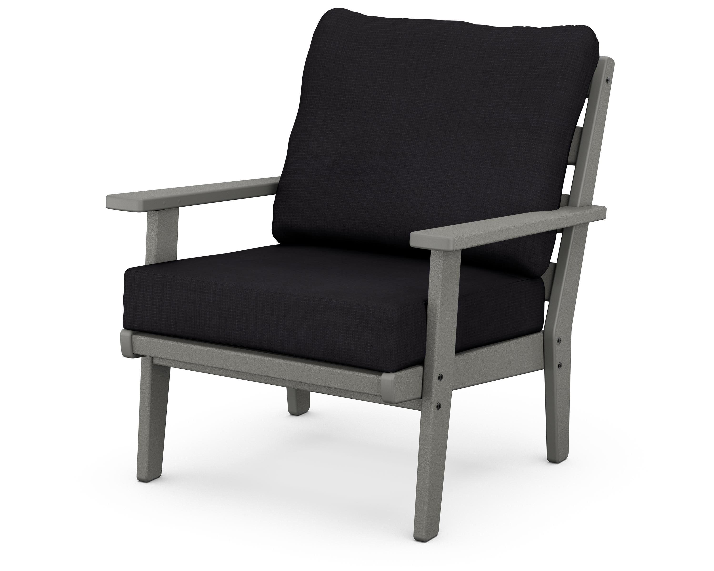 Grant Park Deep Seating Chair in Slate Grey / Midnight Linen