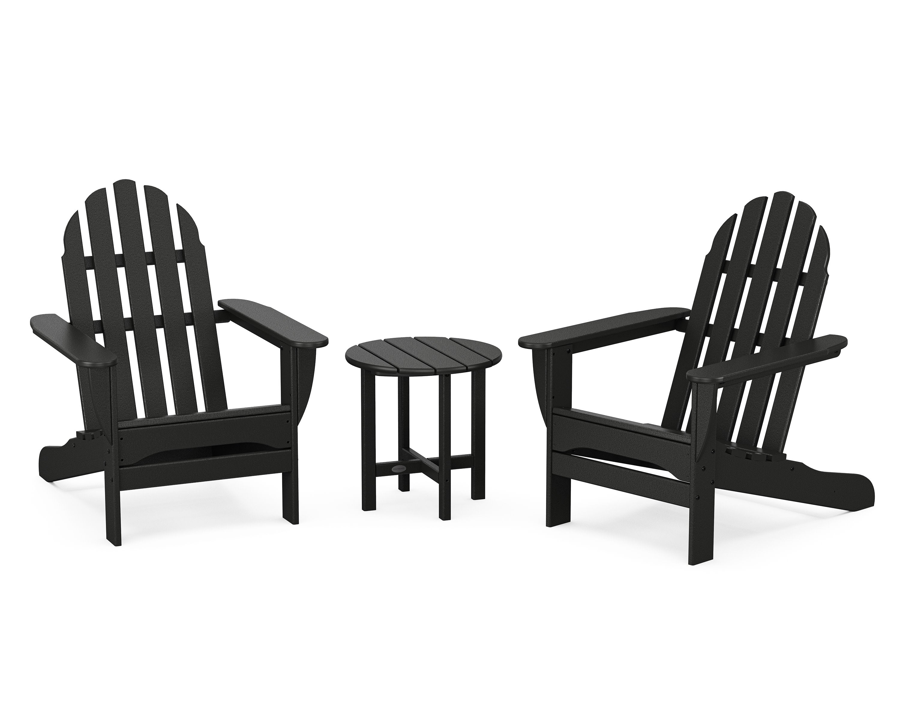 Classic Adirondack 3-Piece Set in Black