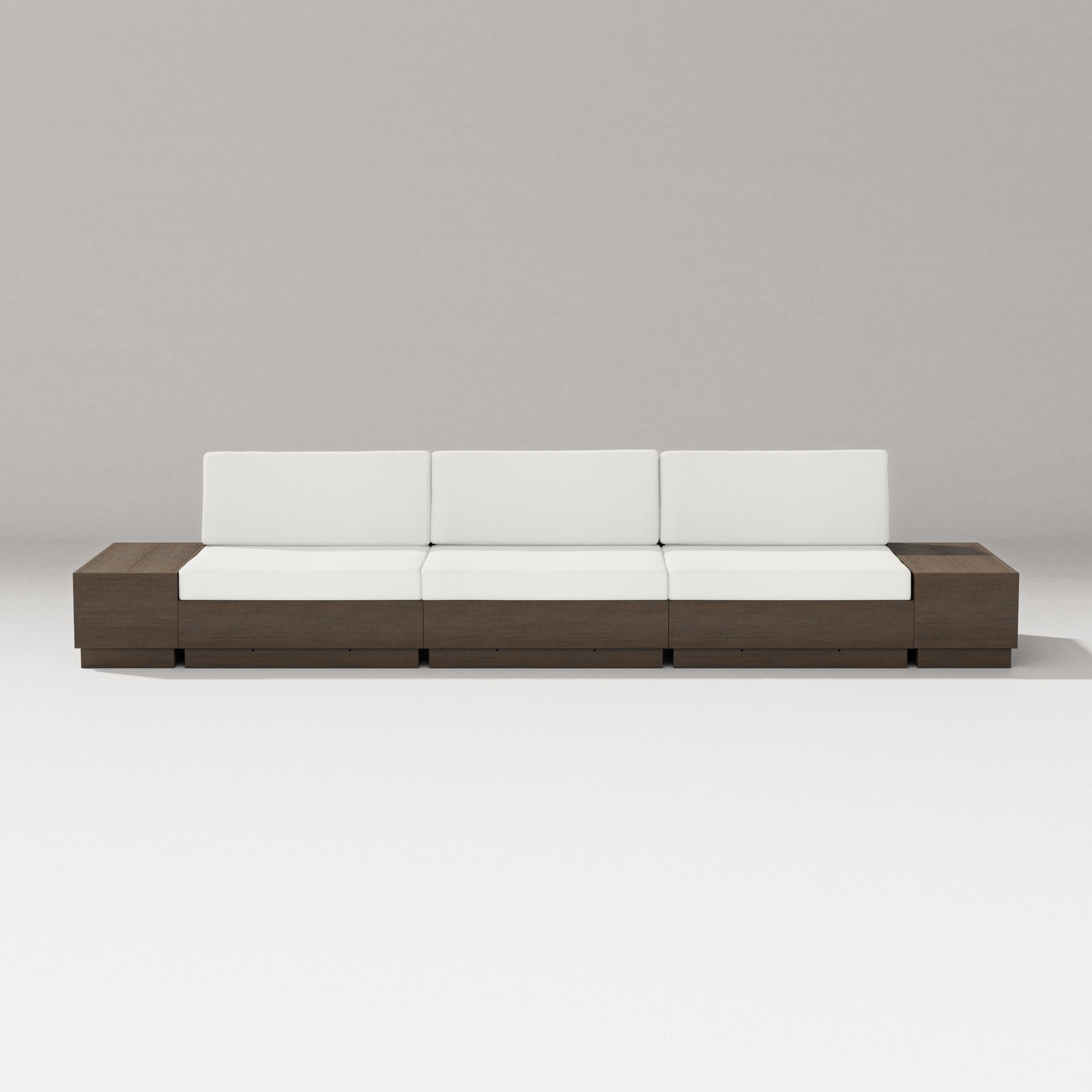 Elevate Straight Sectional in Kona / Natural Linen