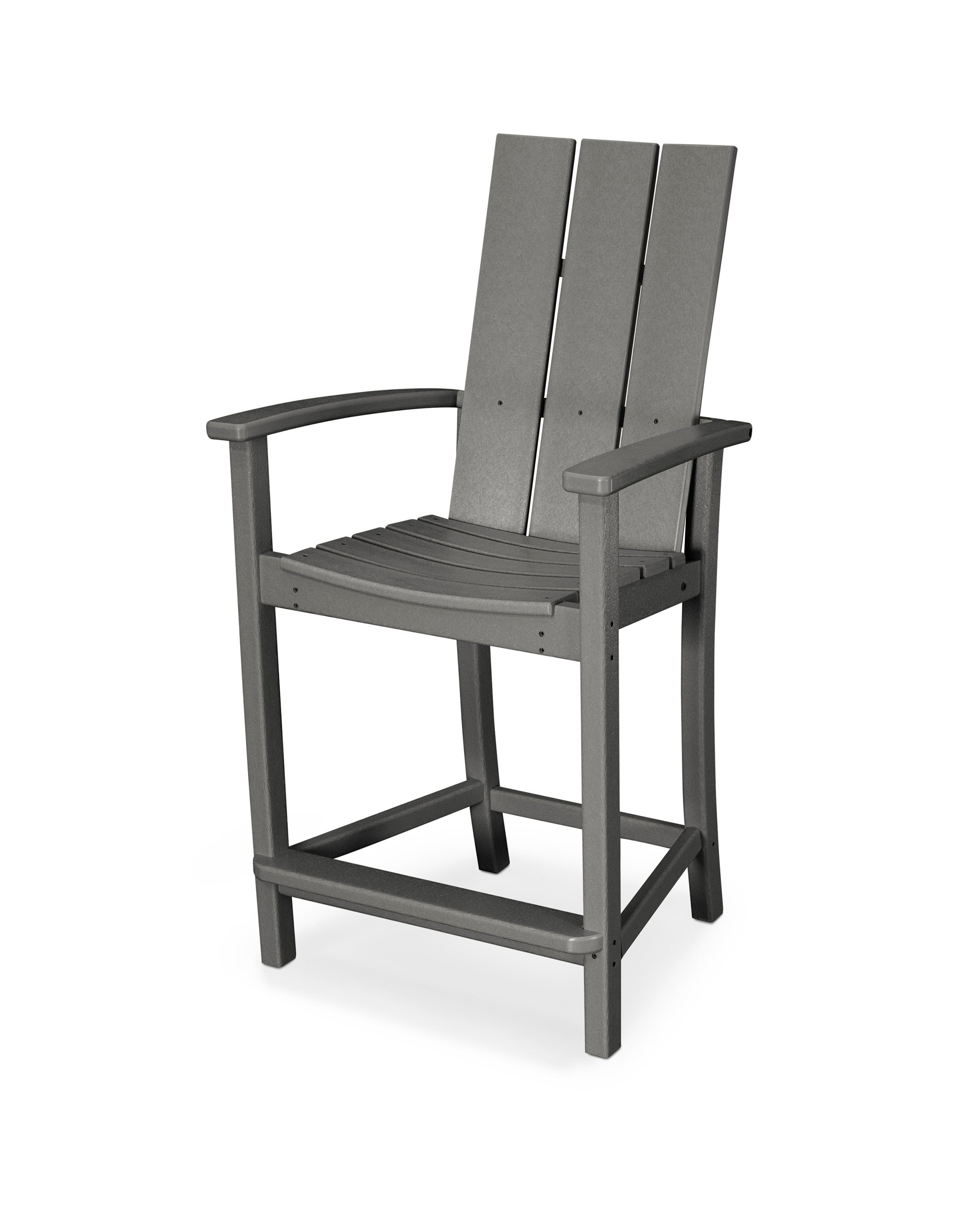 Modern Adirondack Counter Chair in Slate Grey